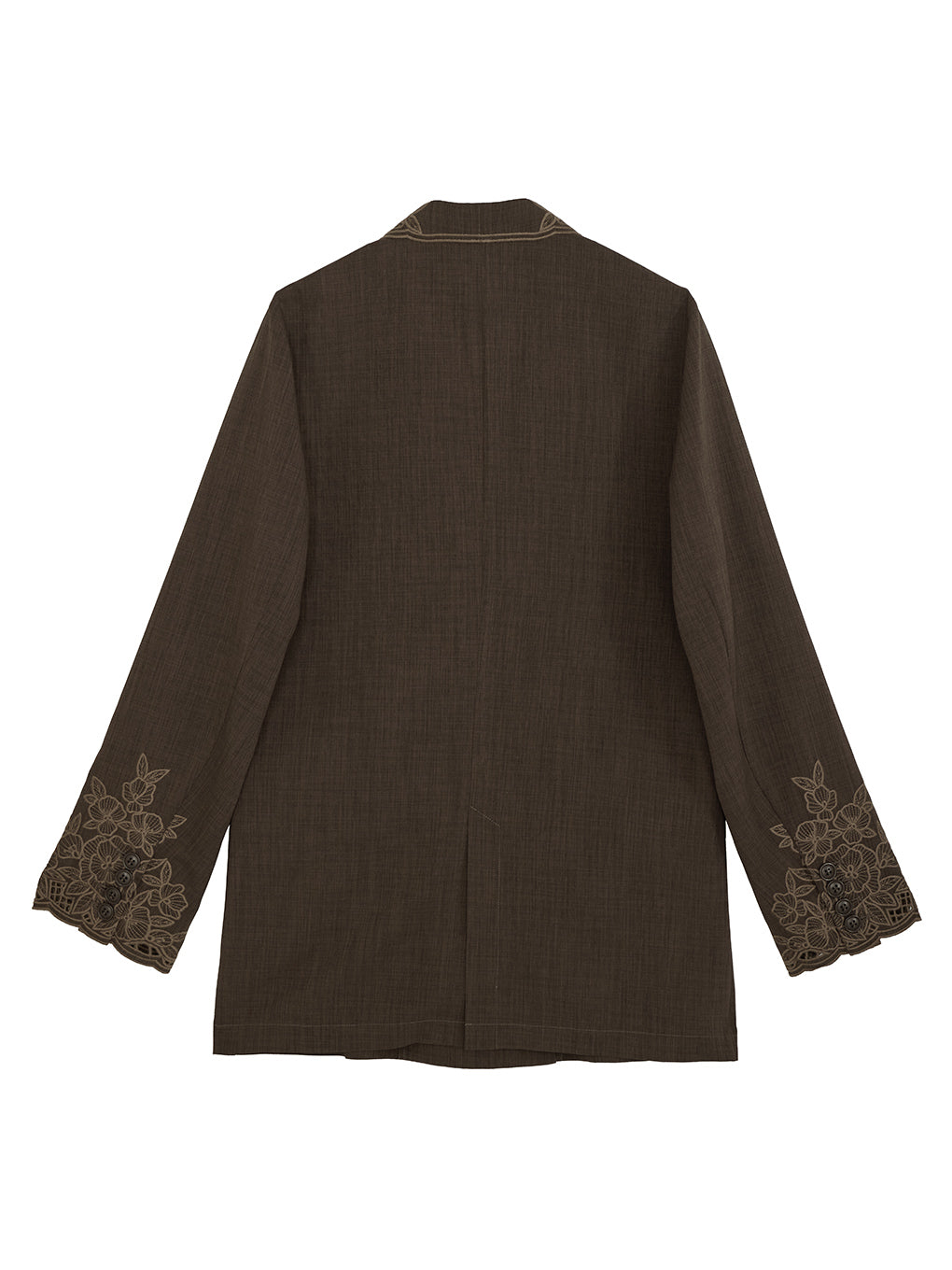 MEDI LACE EMBROIDERY COLLAR JACKET