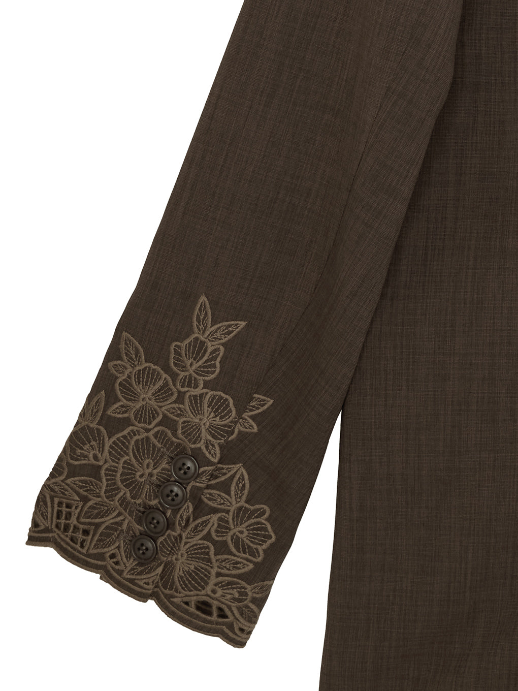 MEDI LACE EMBROIDERY COLLAR JACKET