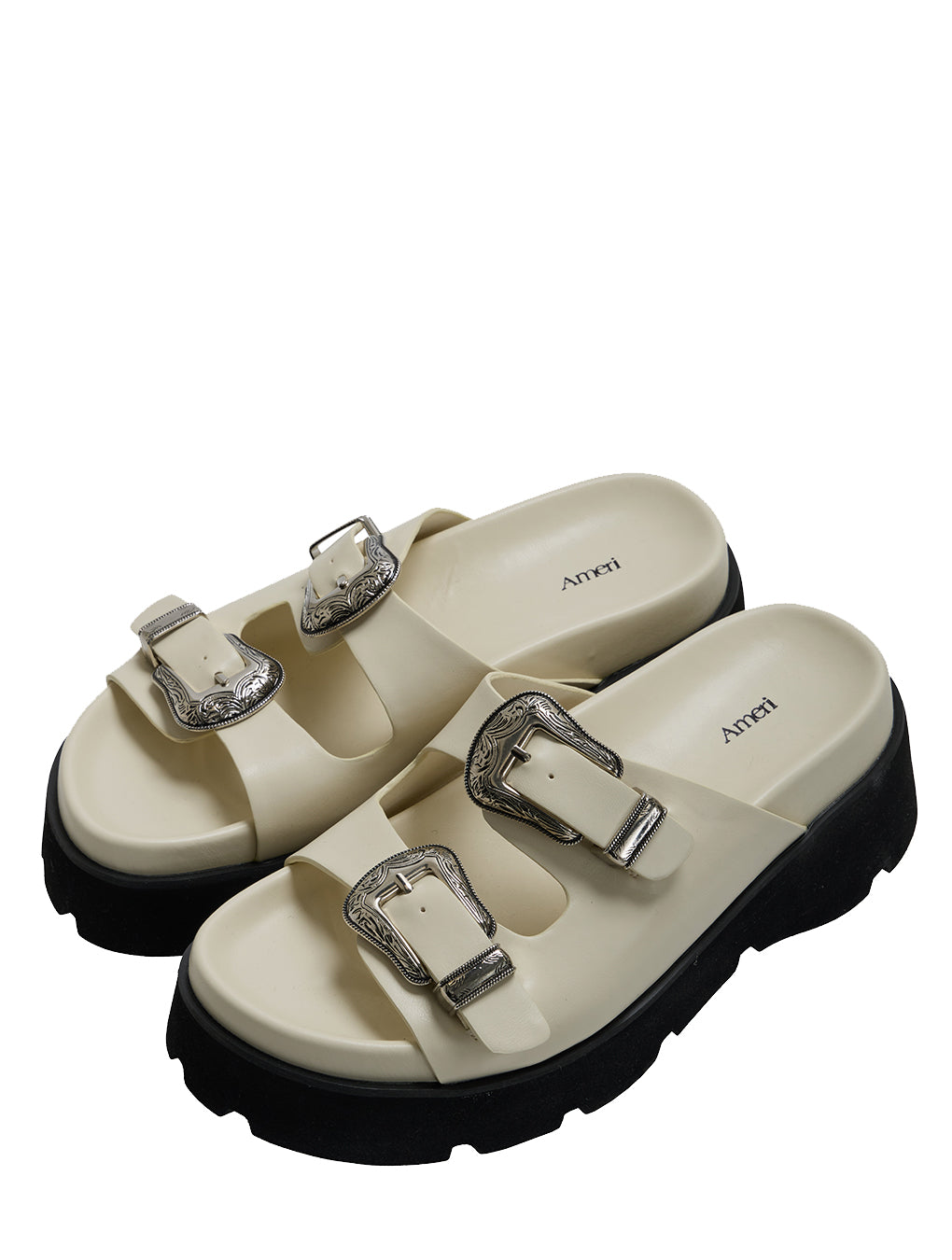 MEDI WESTERN BUCKLE SANDALS