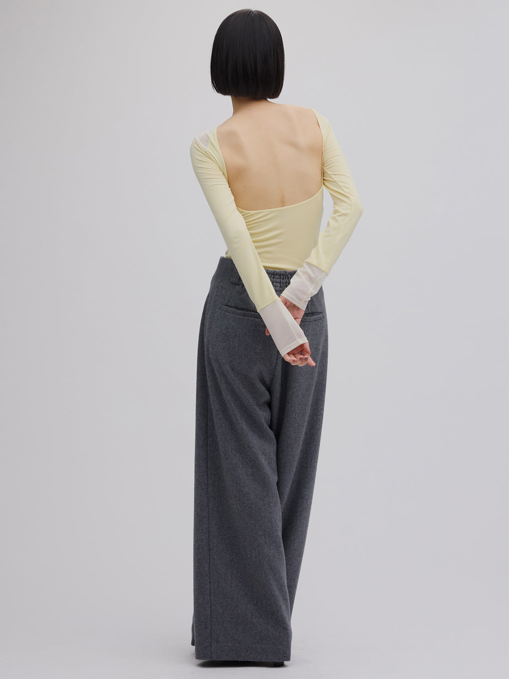 2WAY WOOL SUSPENDERS PANTS