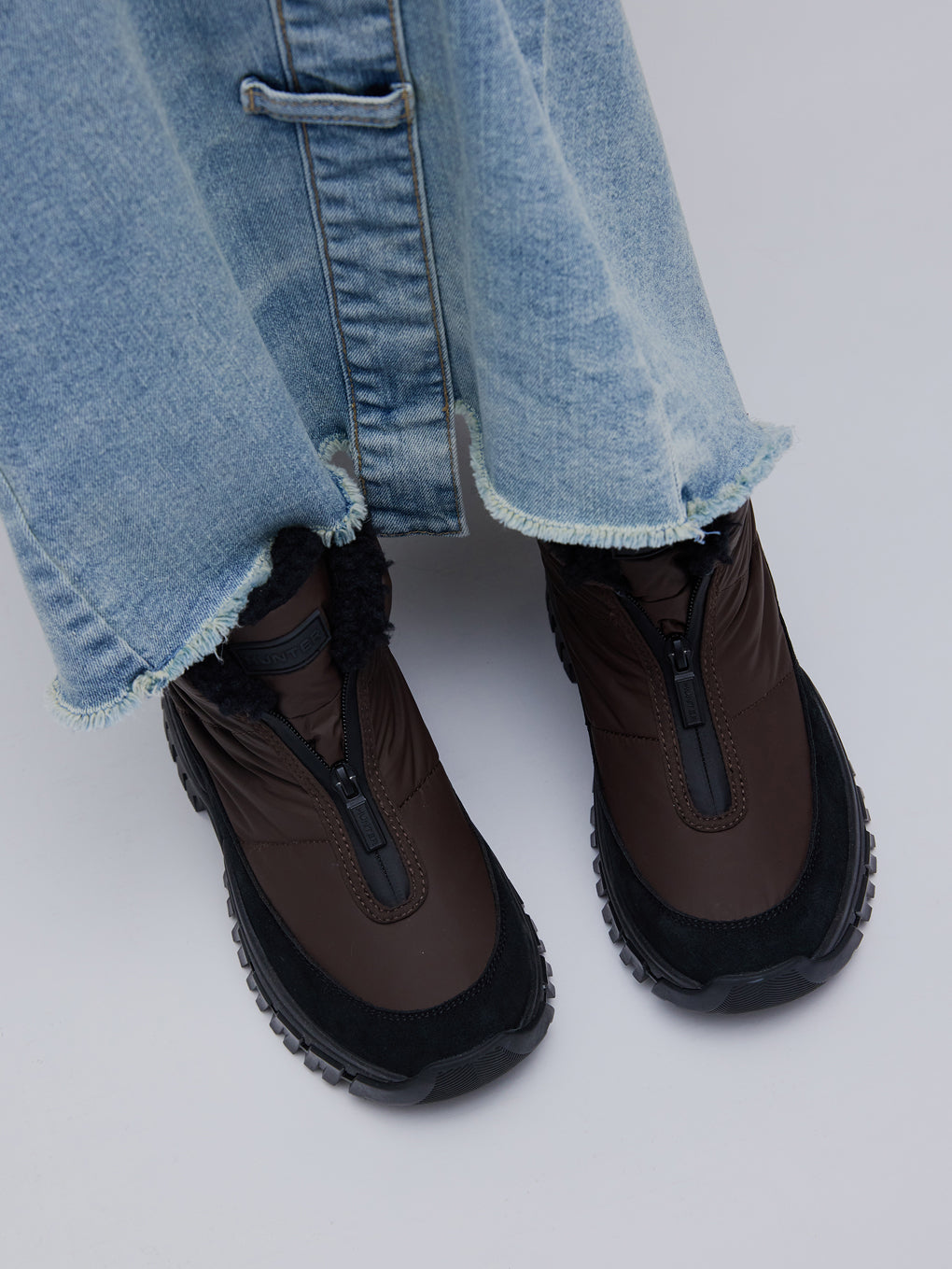 HUNTER×Ameri ANKLE ZIP SNOW BOOTS
