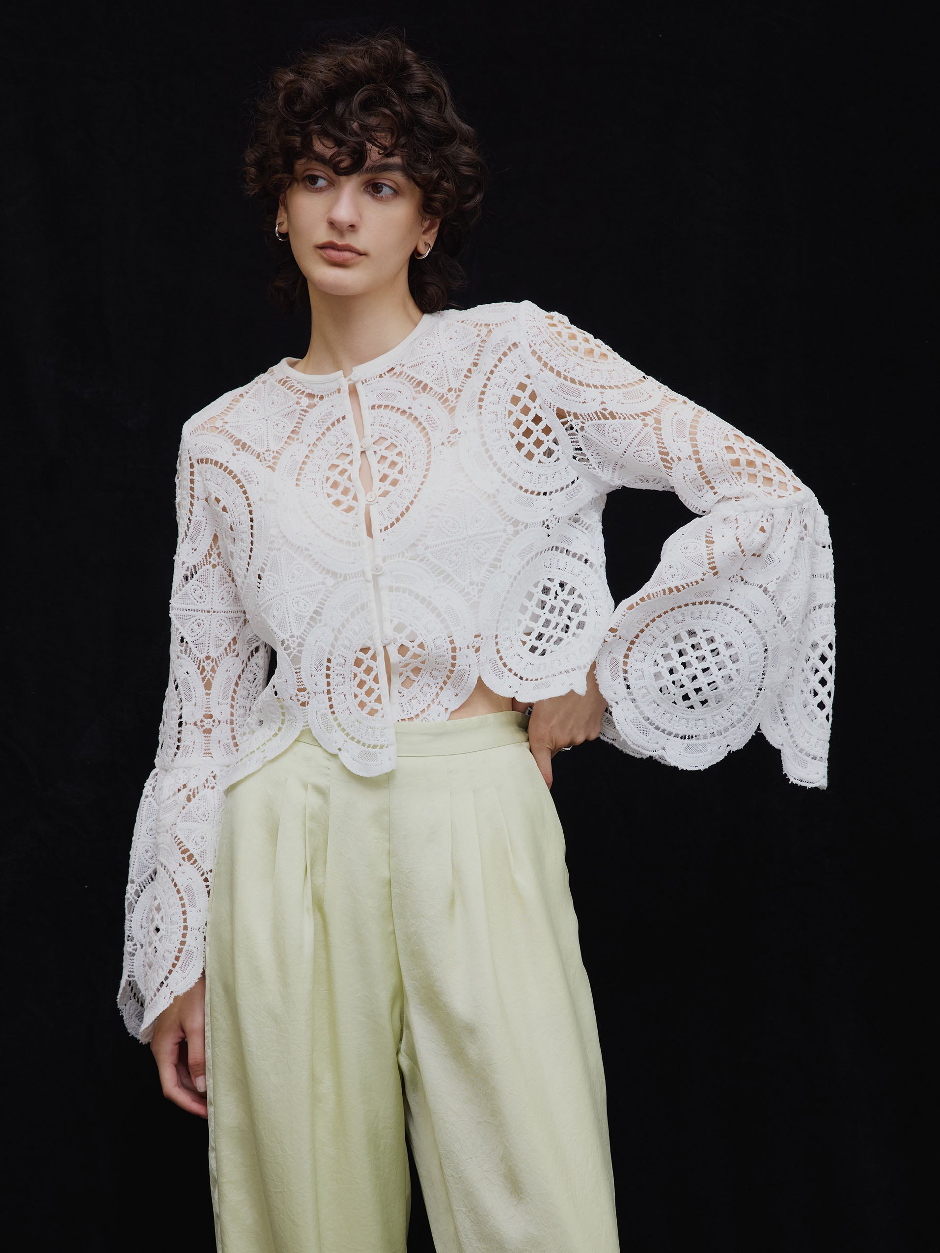 MEDI INDIAN 2WAY BIG LACE TOPS
