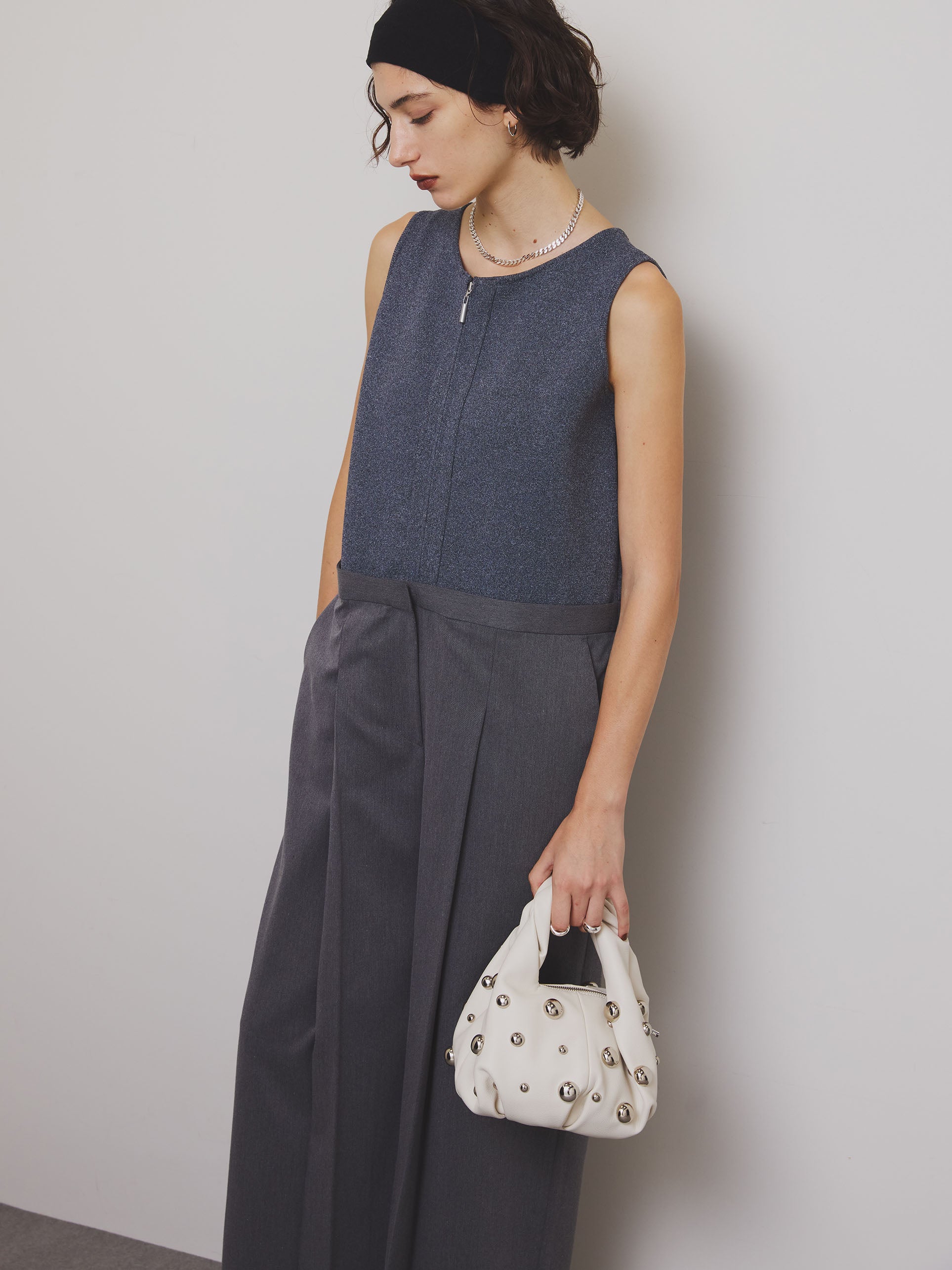 KNIT DOCKING LOOSE ROMPERS
