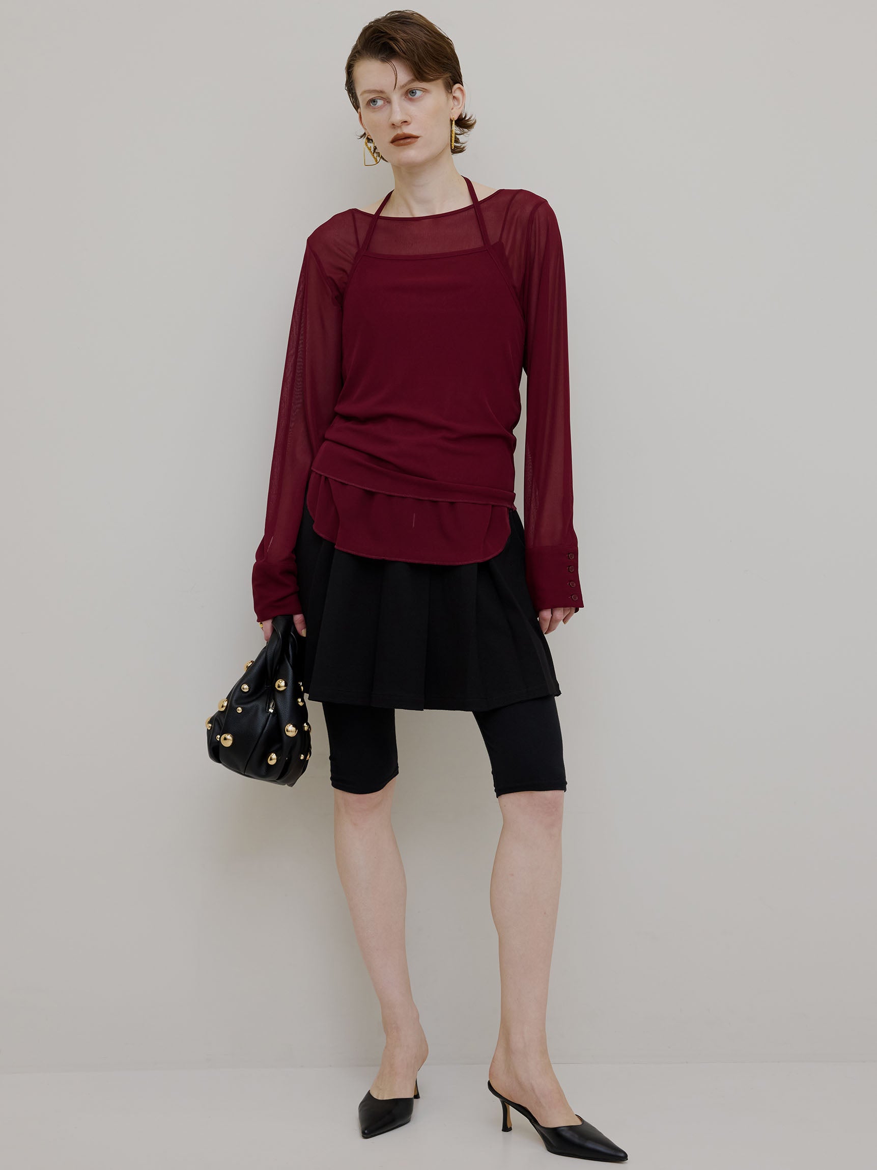 BOX TUCK MINI SKIRT