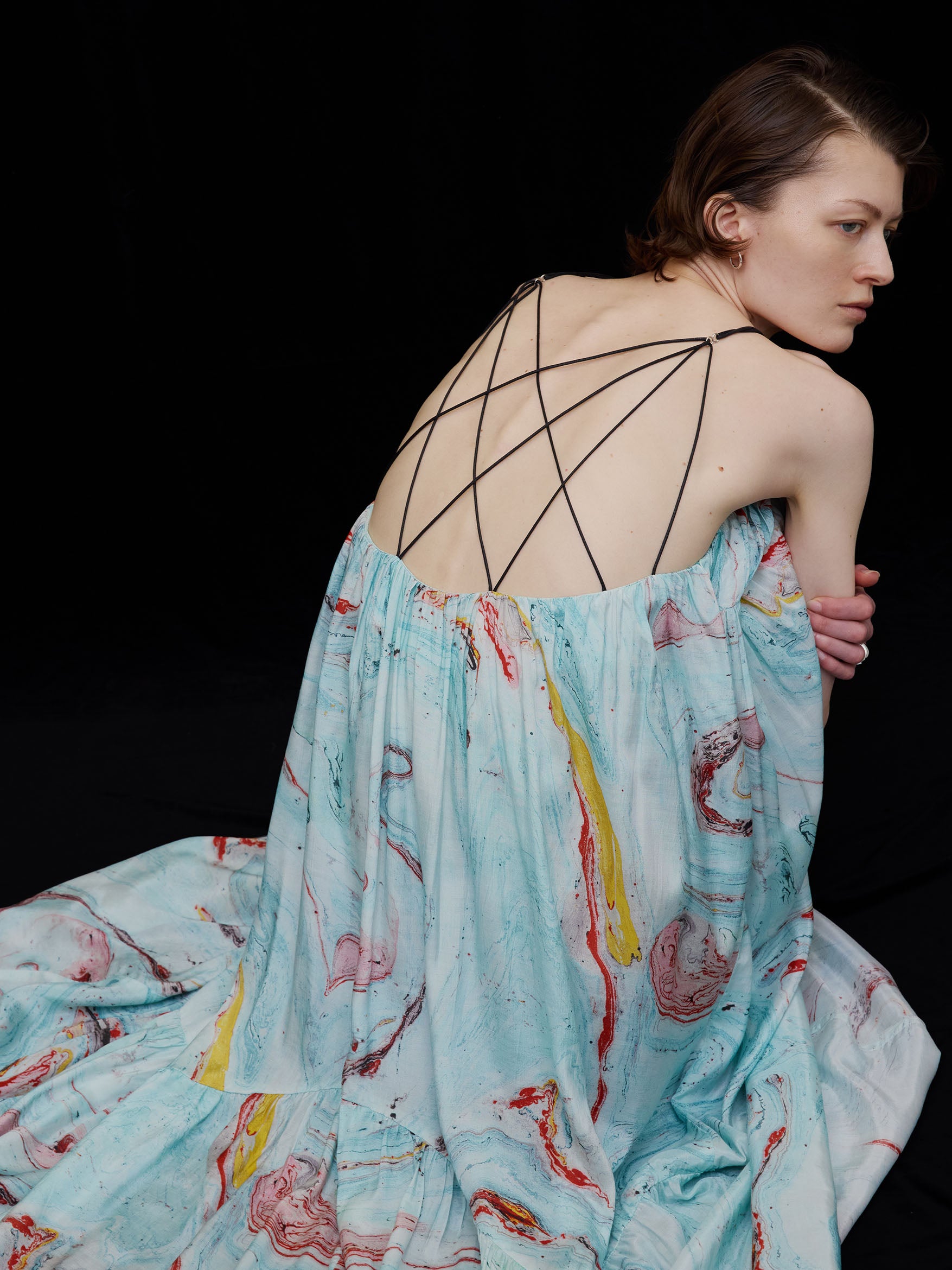 MEDI INDIAN POOL MARBLE DRESS