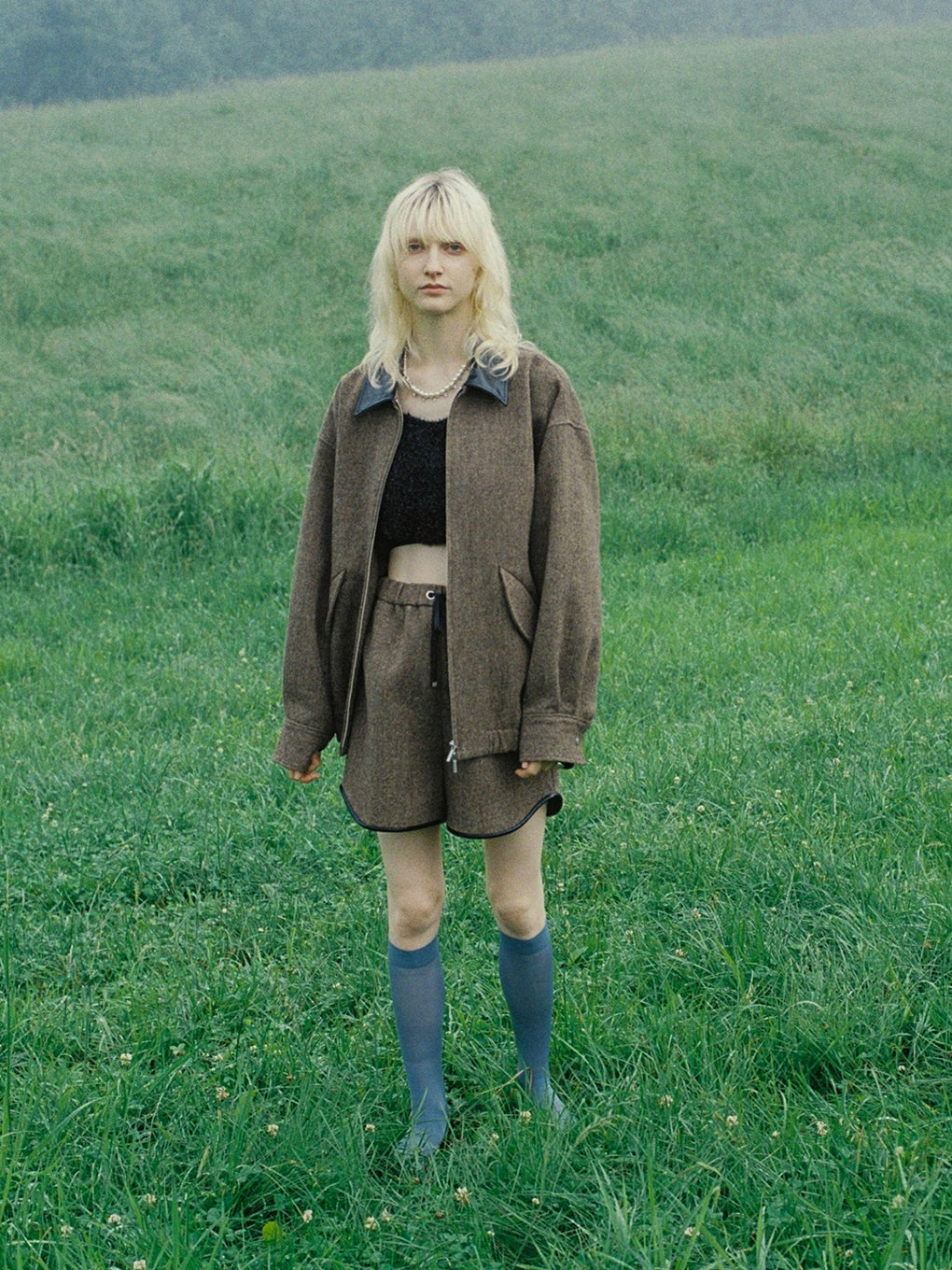 UND TWEED WORK DETAIL BLOUSON
