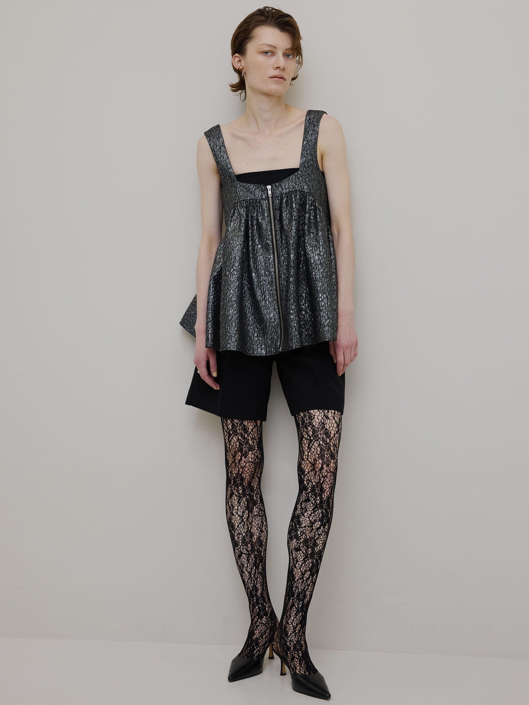 FOIL PRINT BABY TUNIC TOP
