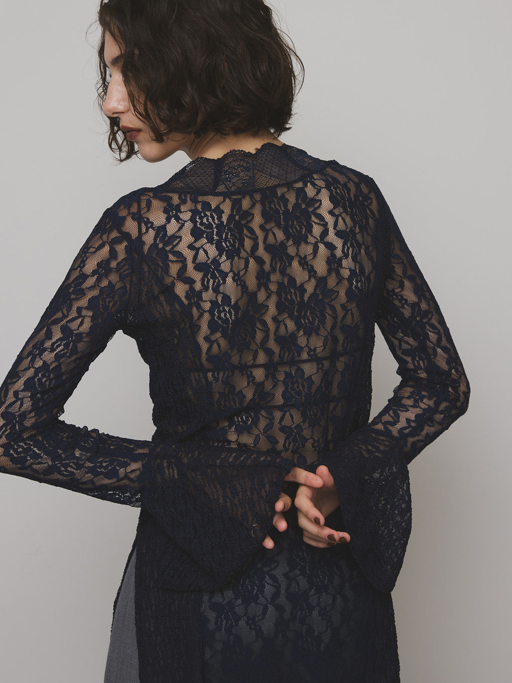 COMBINATION LACE TOP