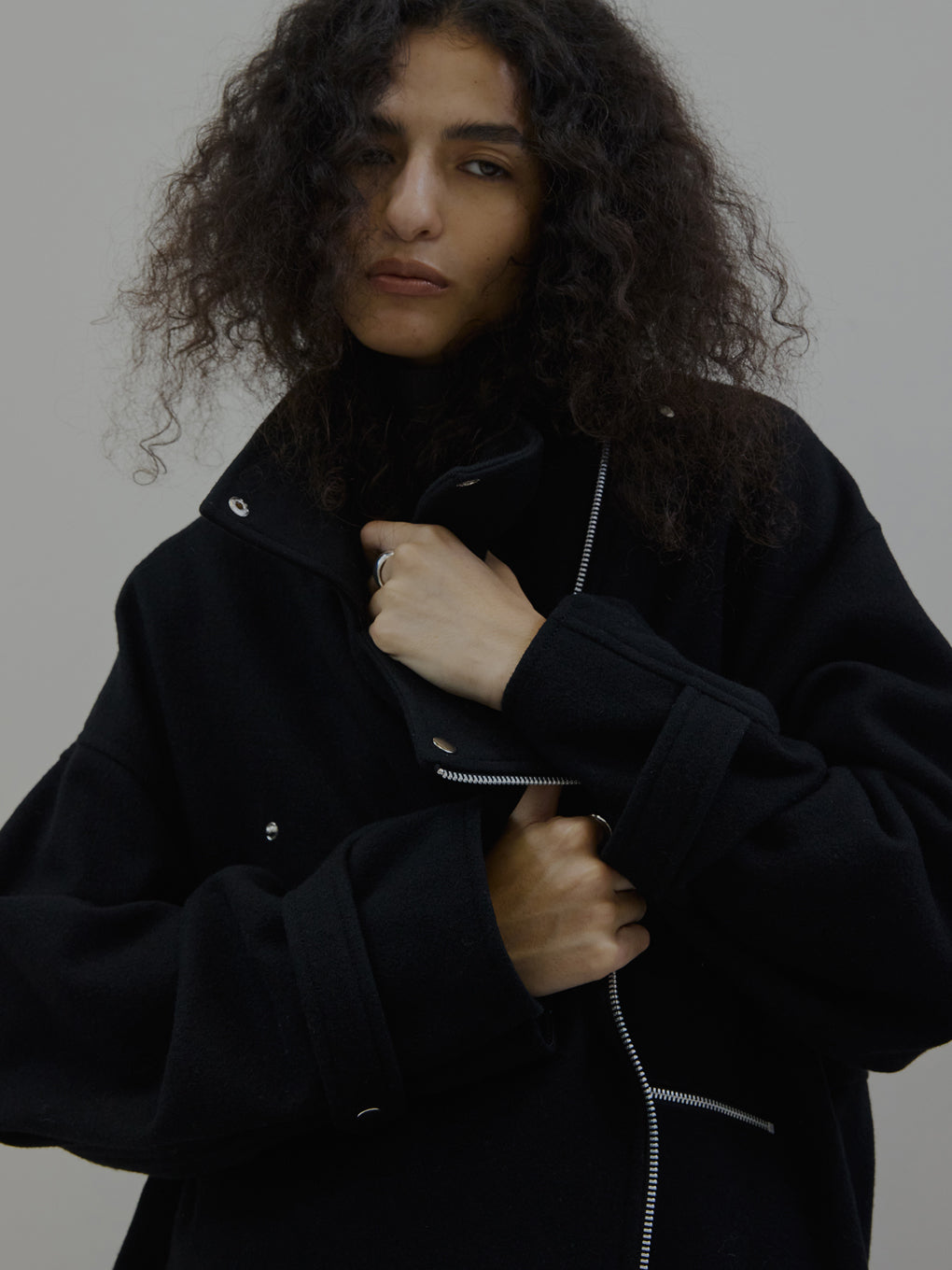 WOOL RIDERS COAT