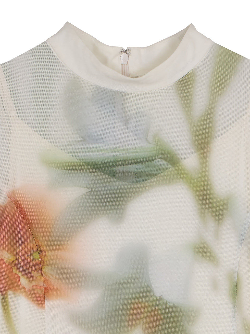 SMOKE FLOWER FLARE DRESS