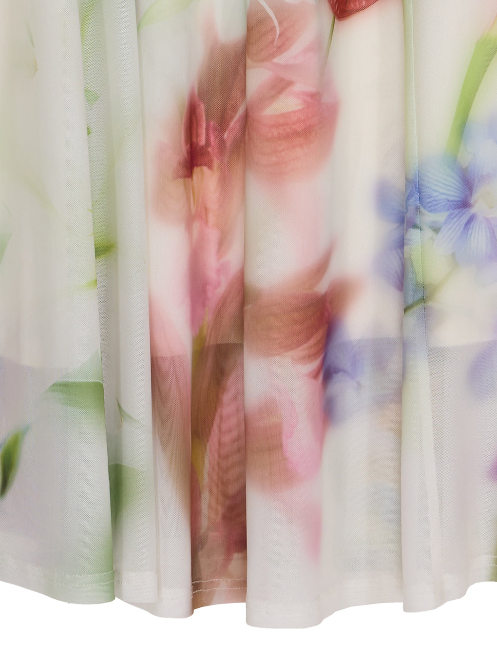 SMOKE FLOWER FLARE DRESS