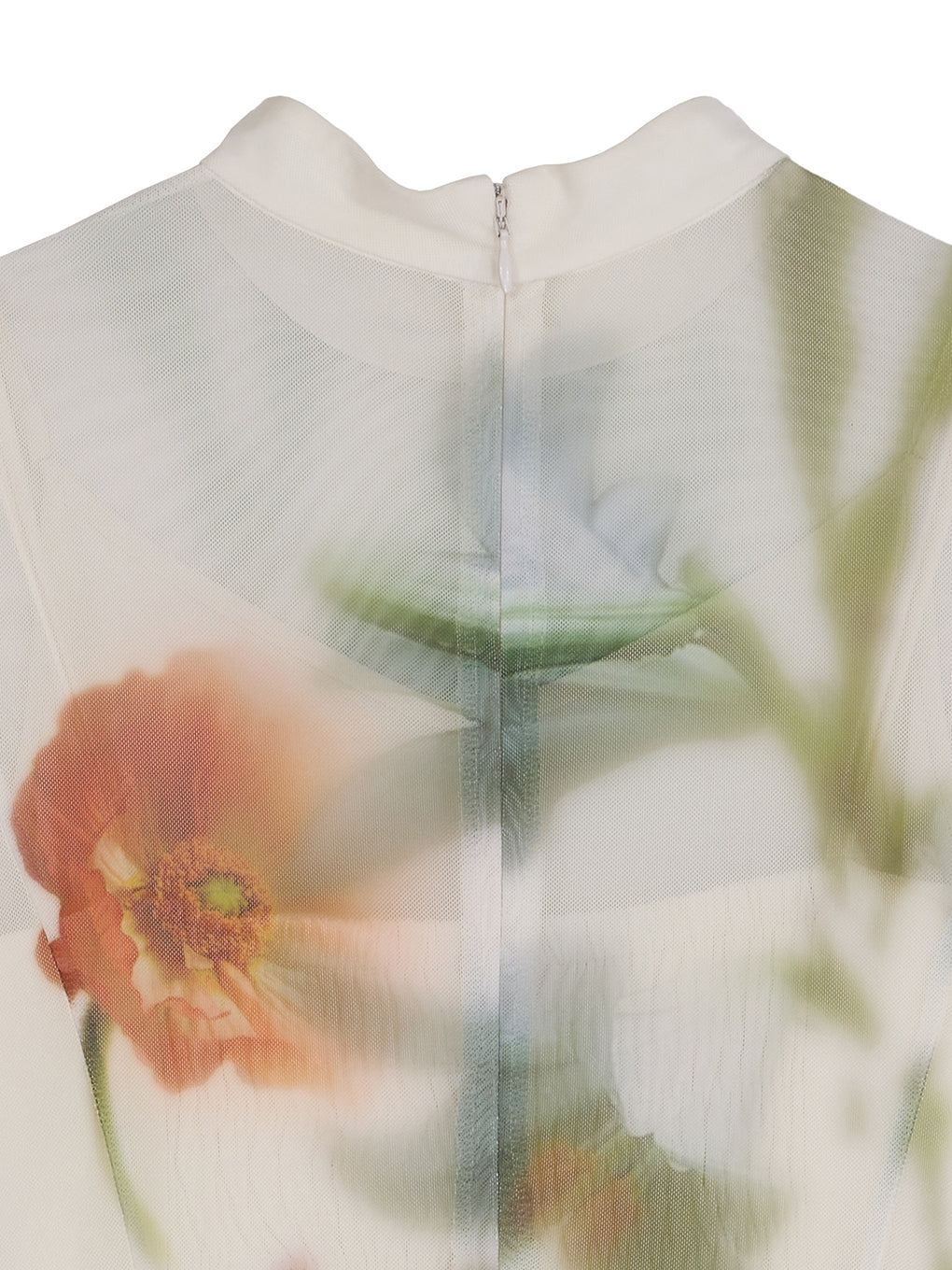 SMOKE FLOWER FLARE DRESS