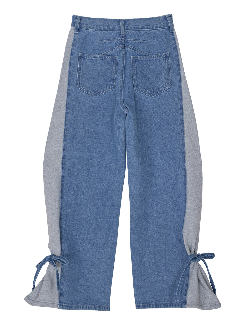 SIDE SWITCH 2WAY RIBBON DENIM PANTS