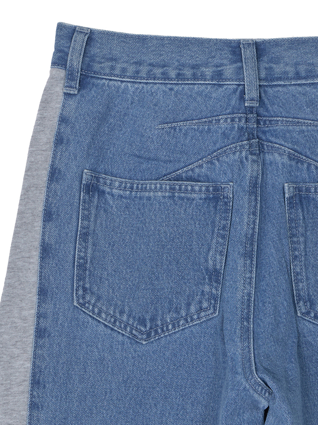 SIDE SWITCH 2WAY RIBBON DENIM PANTS