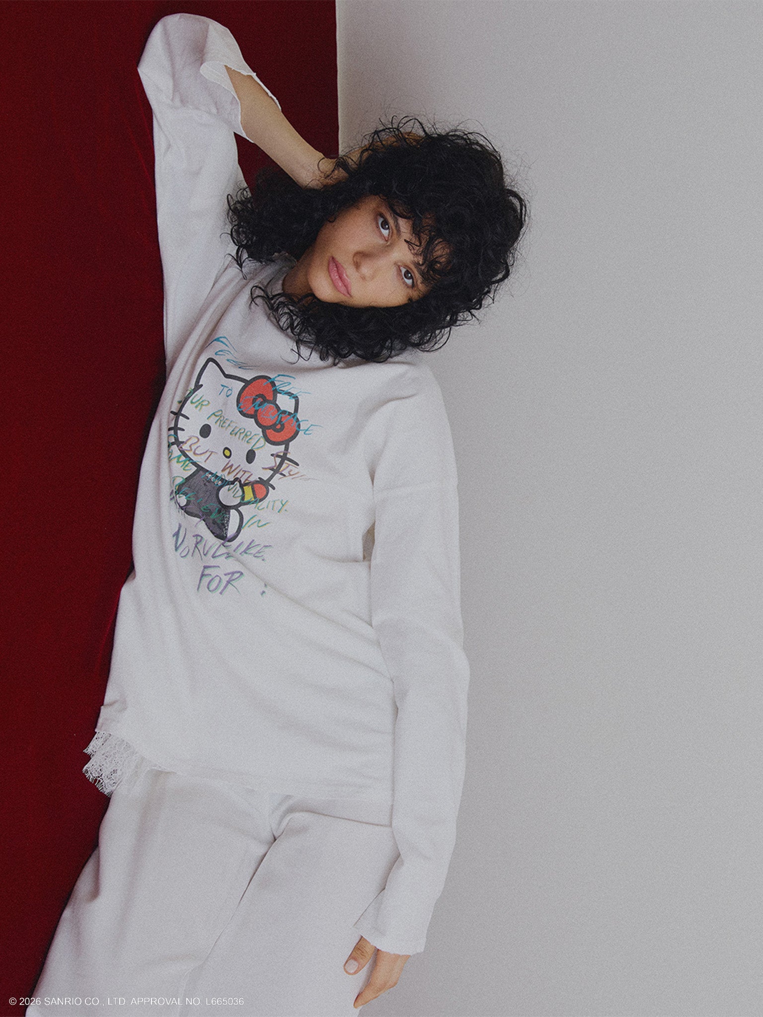 HELLO KITTY×Ameri DAMAGE LONG TEE