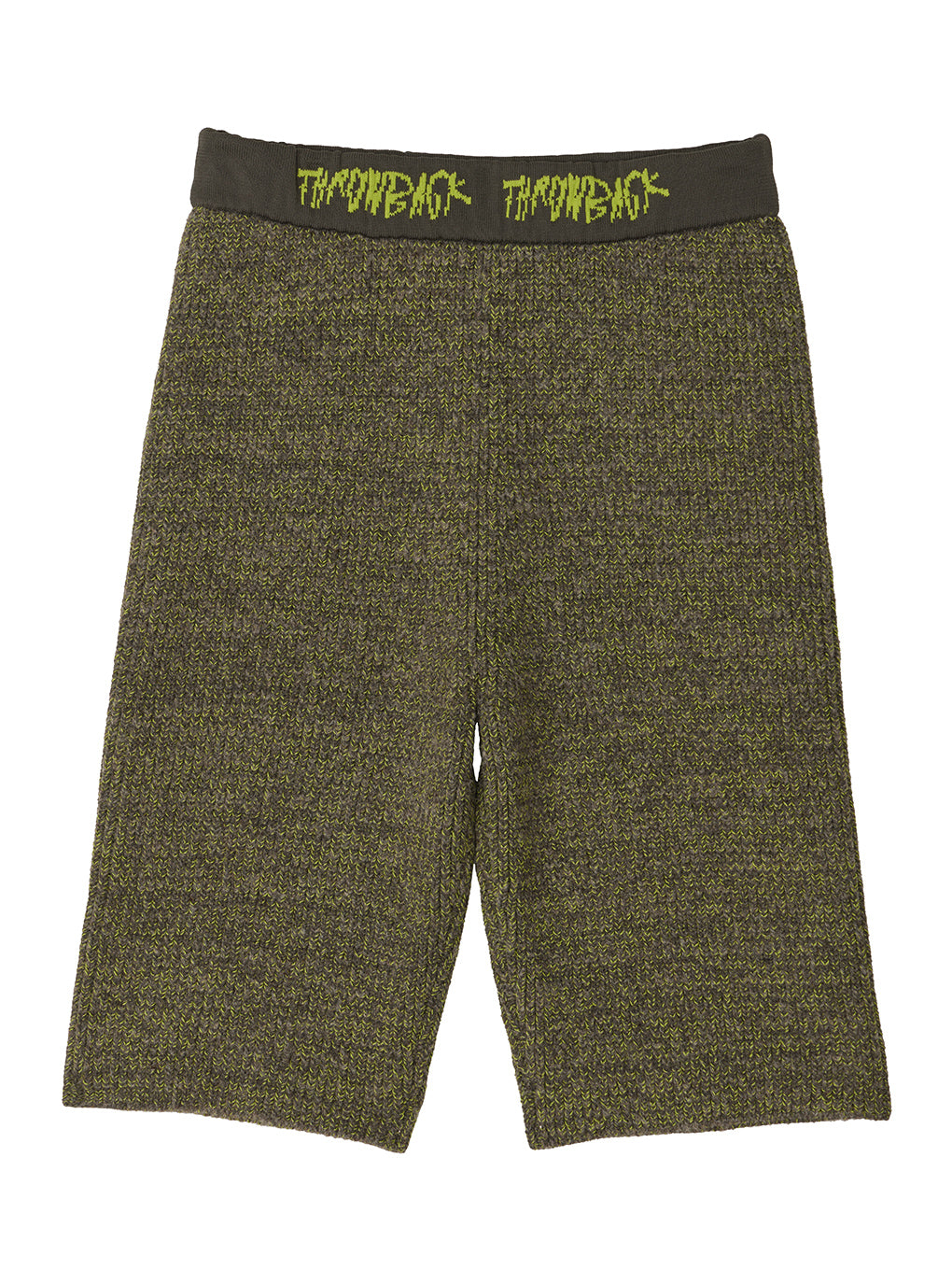 WAIST LOGO KNIT BIKER PANTS