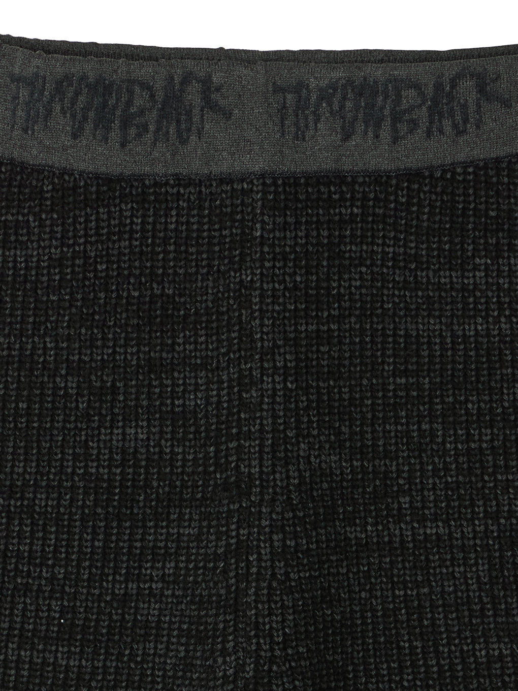 WAIST LOGO KNIT BIKER PANTS