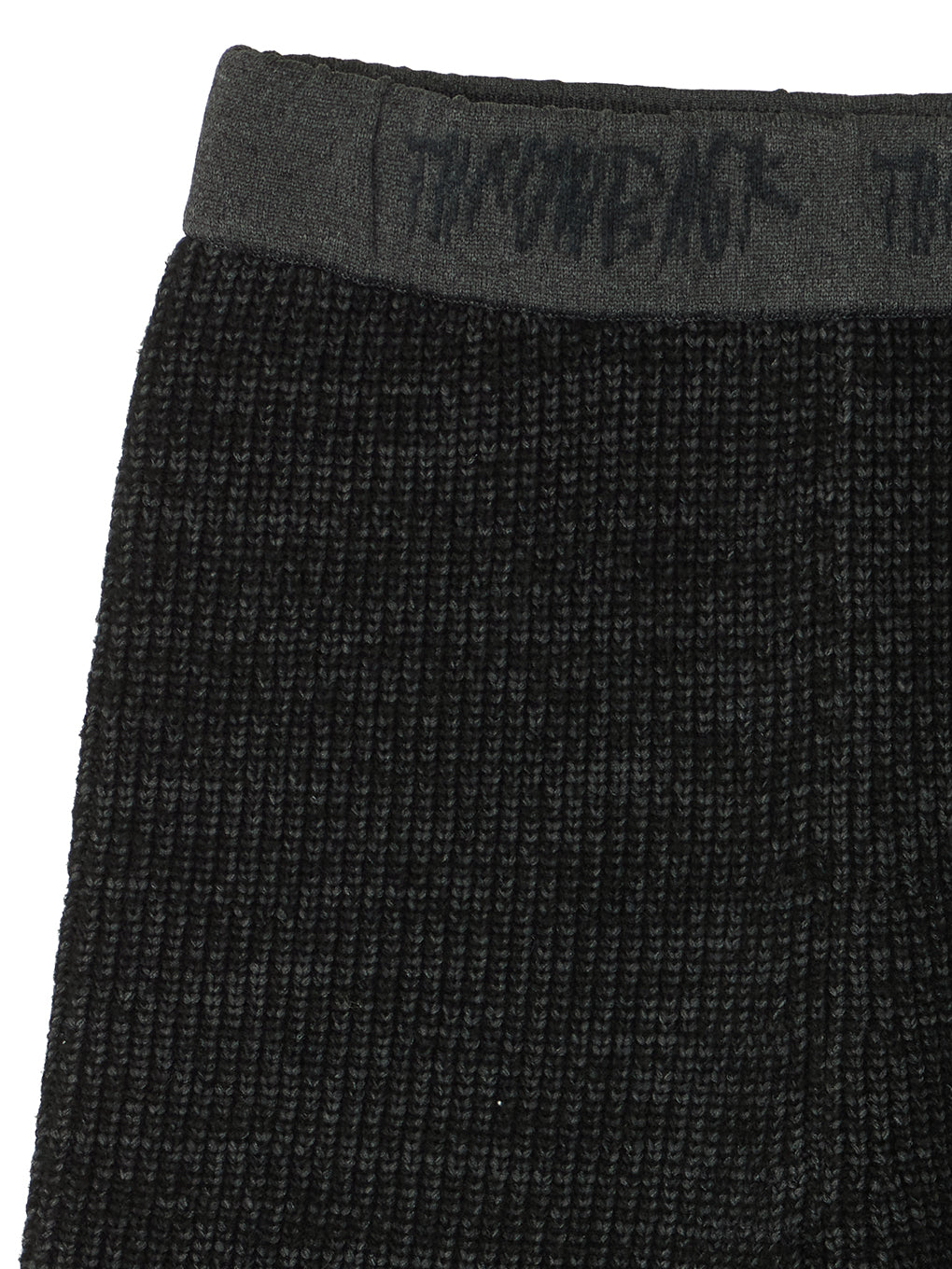 WAIST LOGO KNIT BIKER PANTS