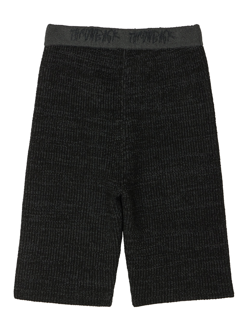 WAIST LOGO KNIT BIKER PANTS