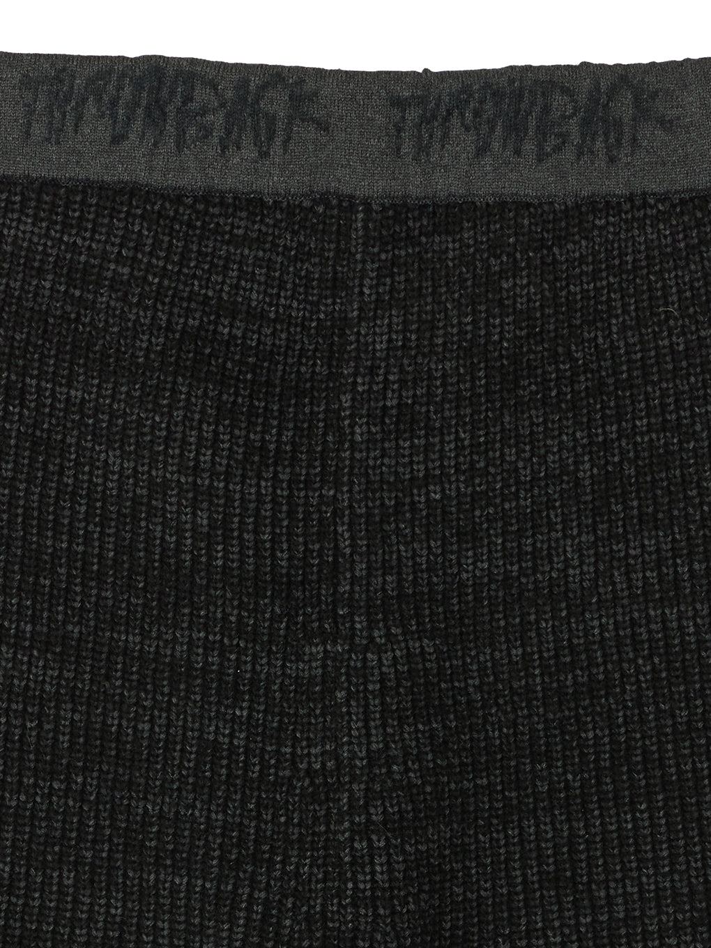 WAIST LOGO KNIT BIKER PANTS