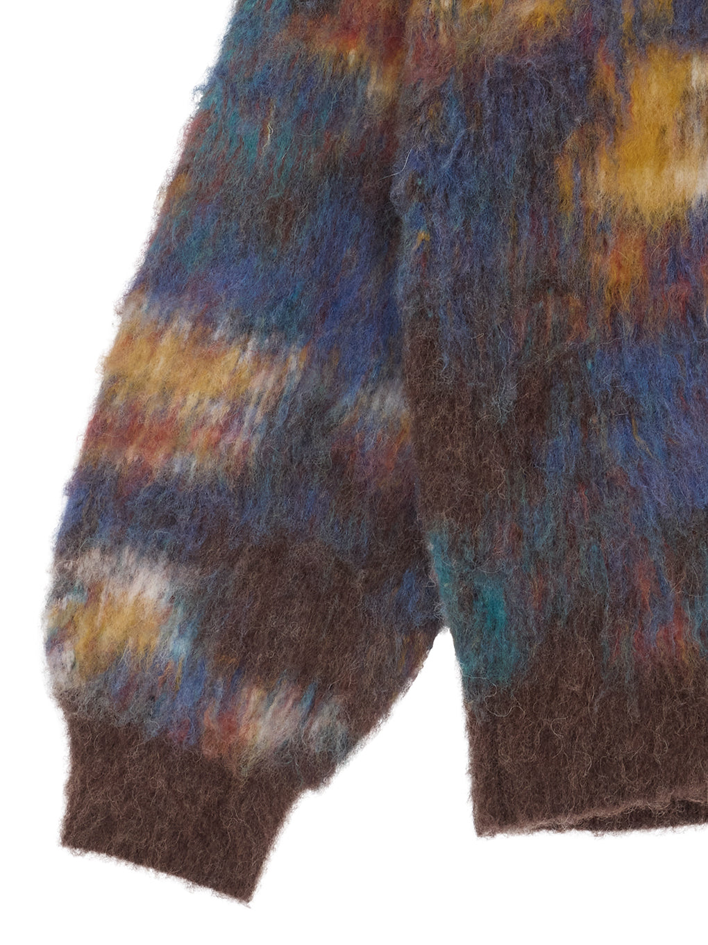 WILTED FLOWER MOHAIR JACQUARD KNIT TOP