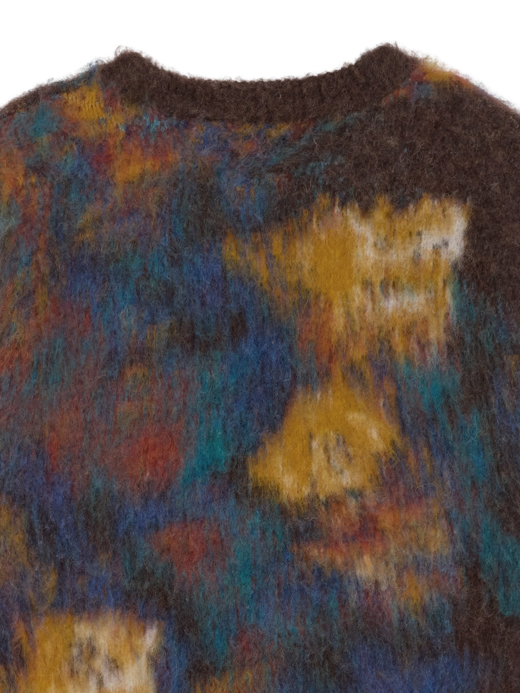 WILTED FLOWER MOHAIR JACQUARD KNIT TOP