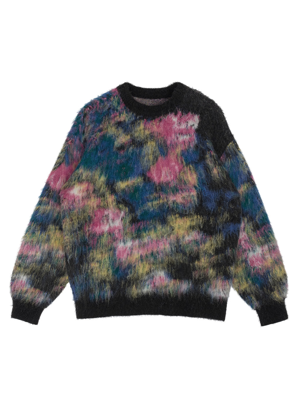 WILTED FLOWER MOHAIR JACQUARD KNIT TOP