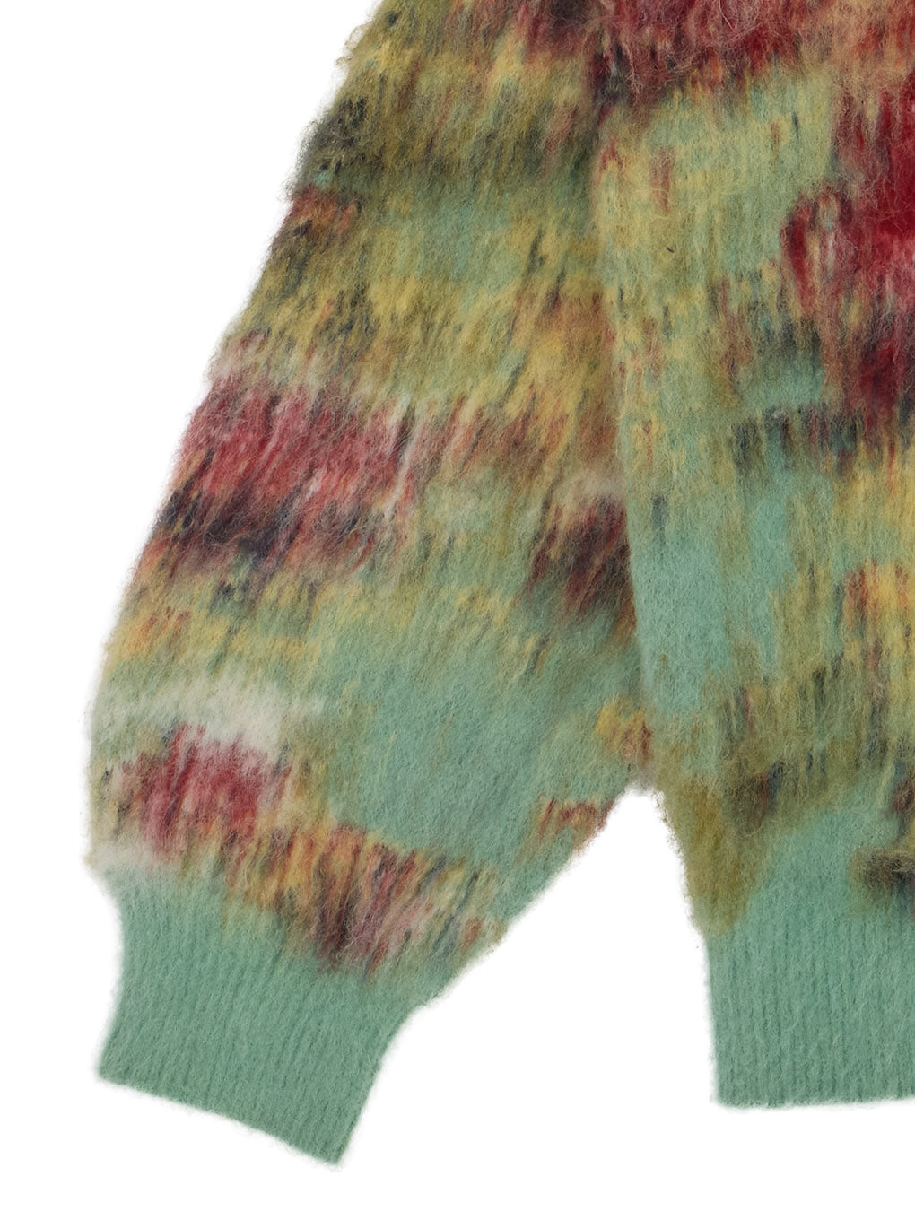 WILTED FLOWER MOHAIR JACQUARD KNIT TOP