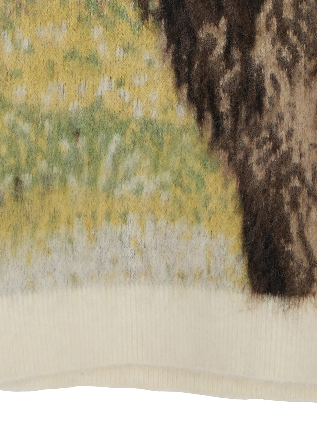 DOG MOHAIR JACQUARD KNIT TOP
