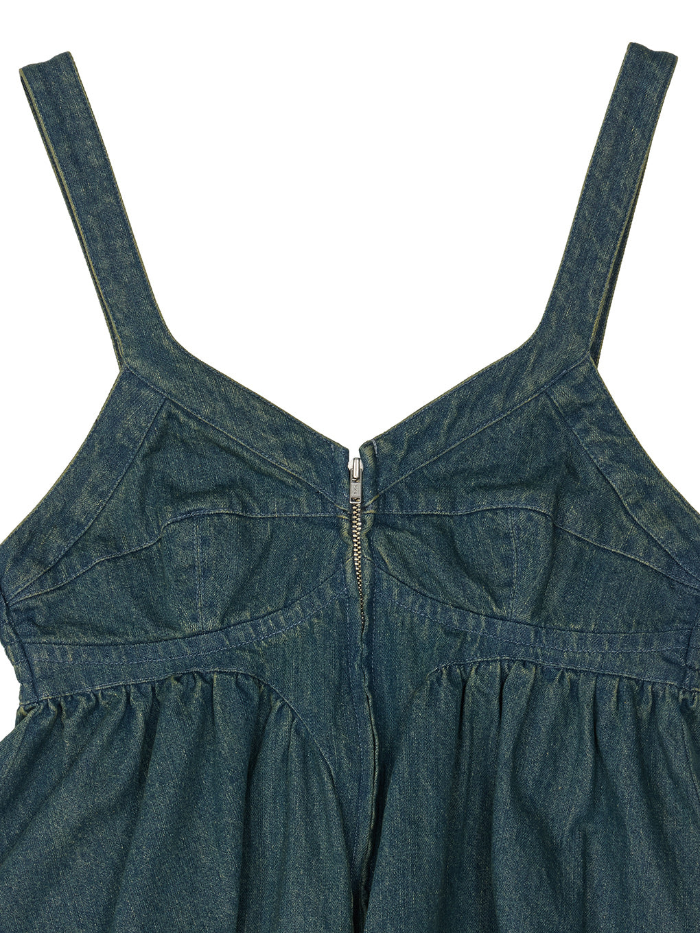 GRUNGE DENIM PEPLUM BUSTIER