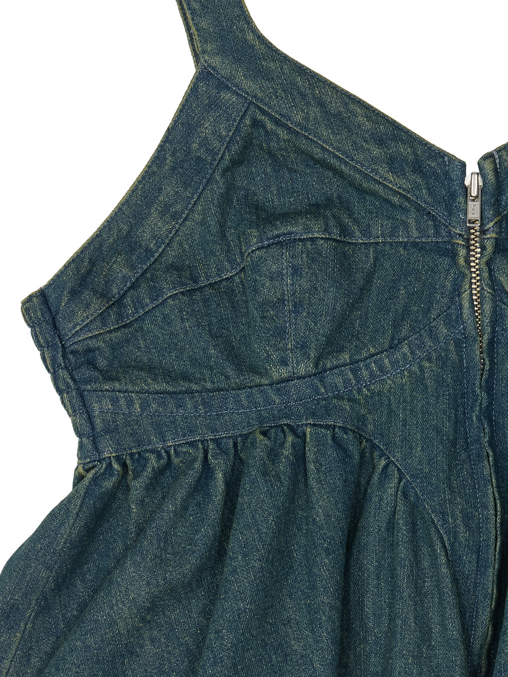 GRUNGE DENIM PEPLUM BUSTIER