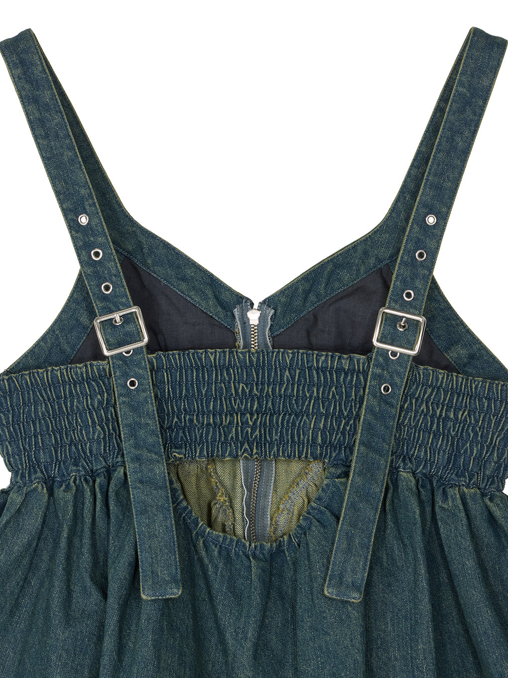 GRUNGE DENIM PEPLUM BUSTIER