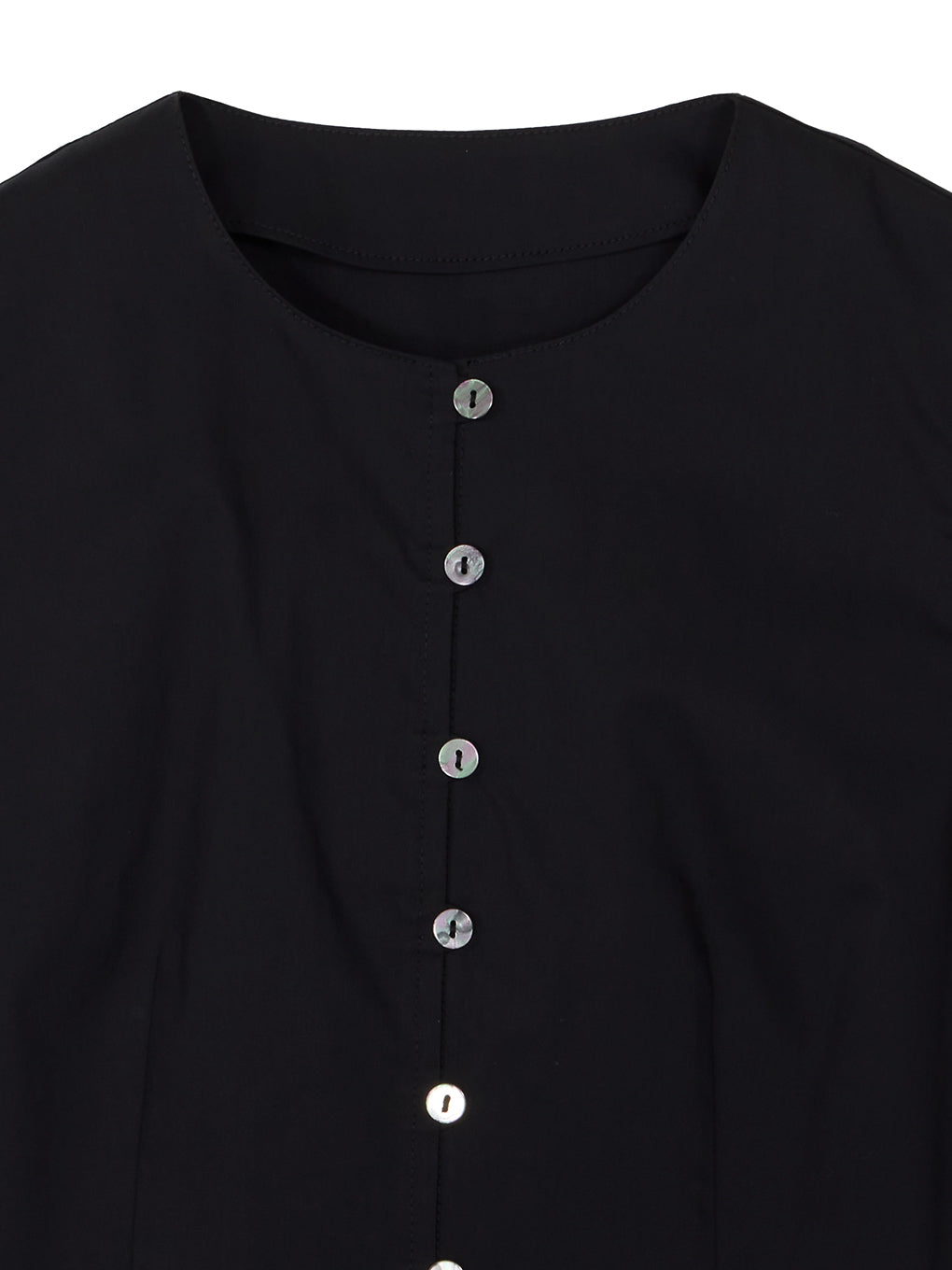 GATHERED PUFF SLEEVE PEPLUM BLOUSE