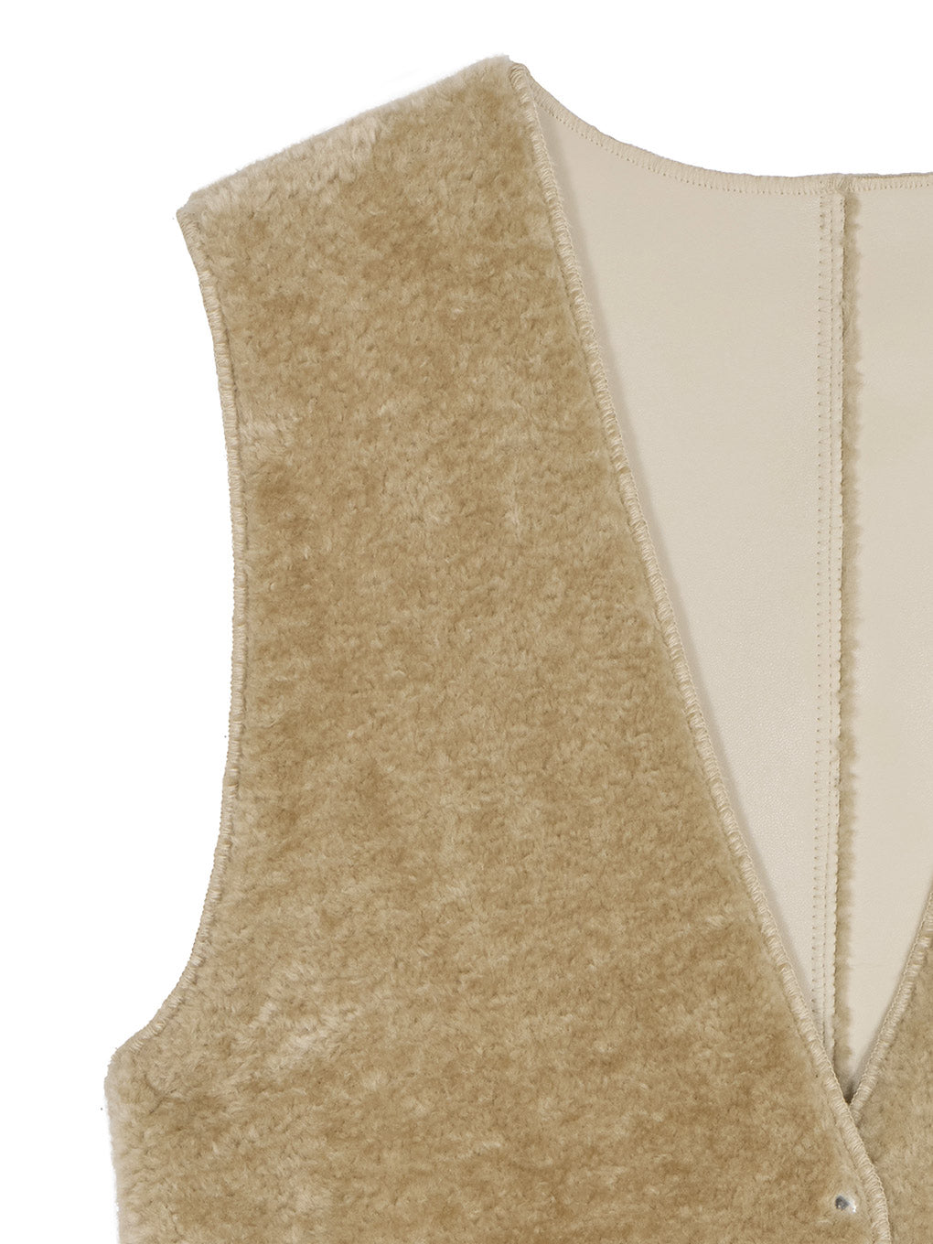 BOA V NECK REVERSIBLE PEPLUM VEST