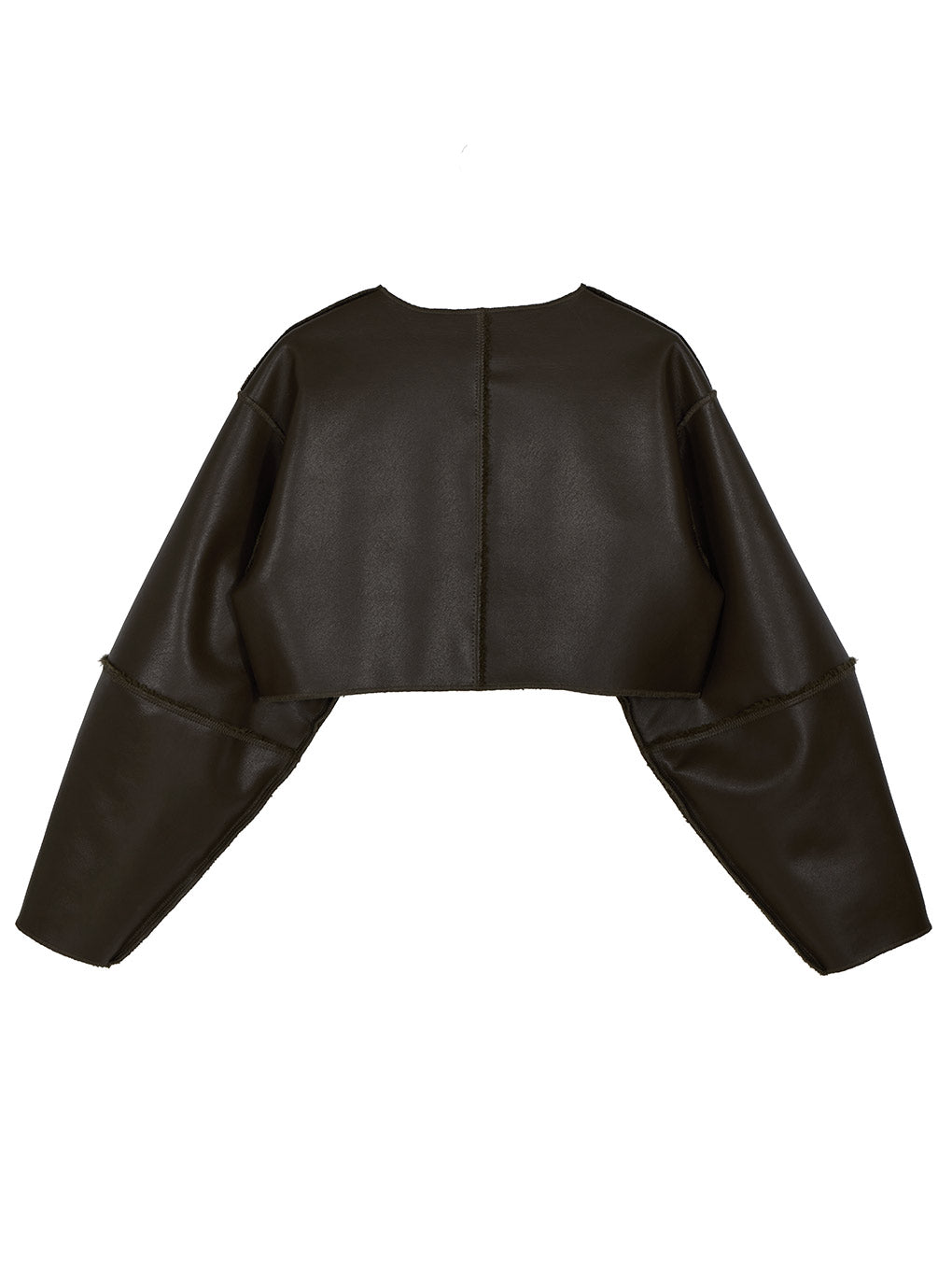 BOA COLLARLESS REVERSIBLE SHORT JACKET