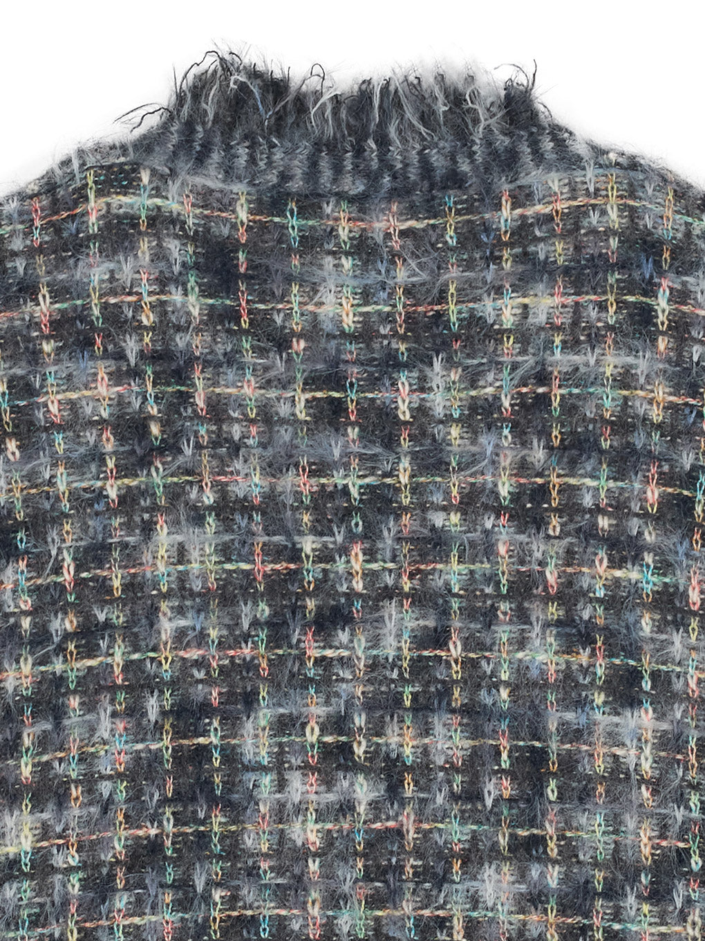 TWEED FRINGE KNIT CARDIGAN