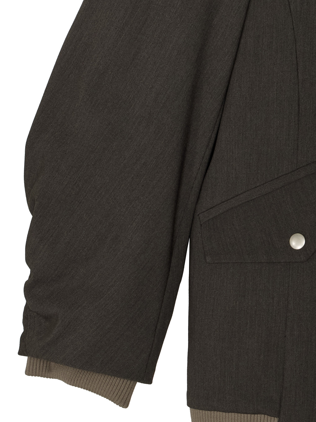 MILITARY DOCKING COLLARLESS JACKET