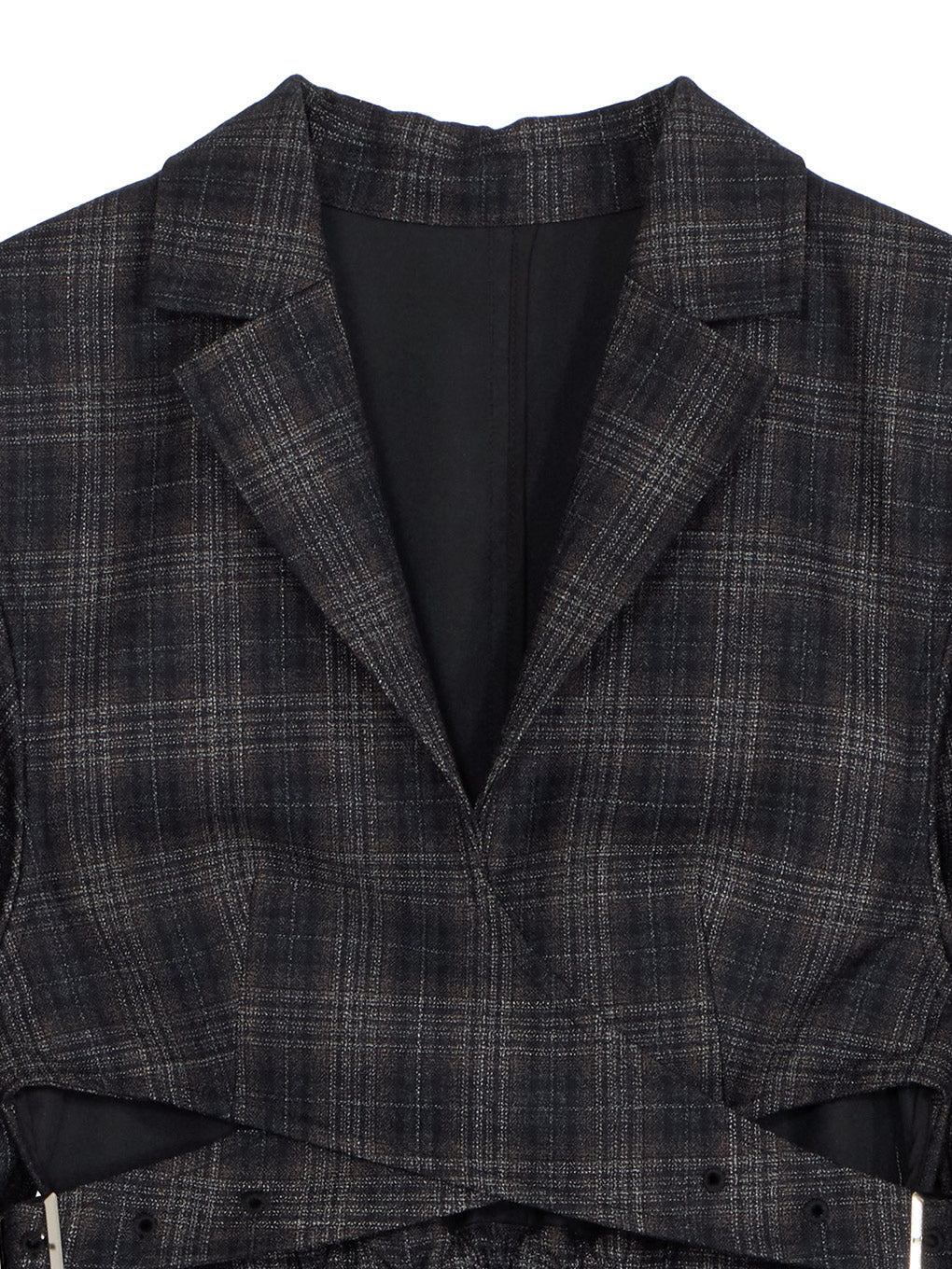 WAIST CROSS CHECK DRESS