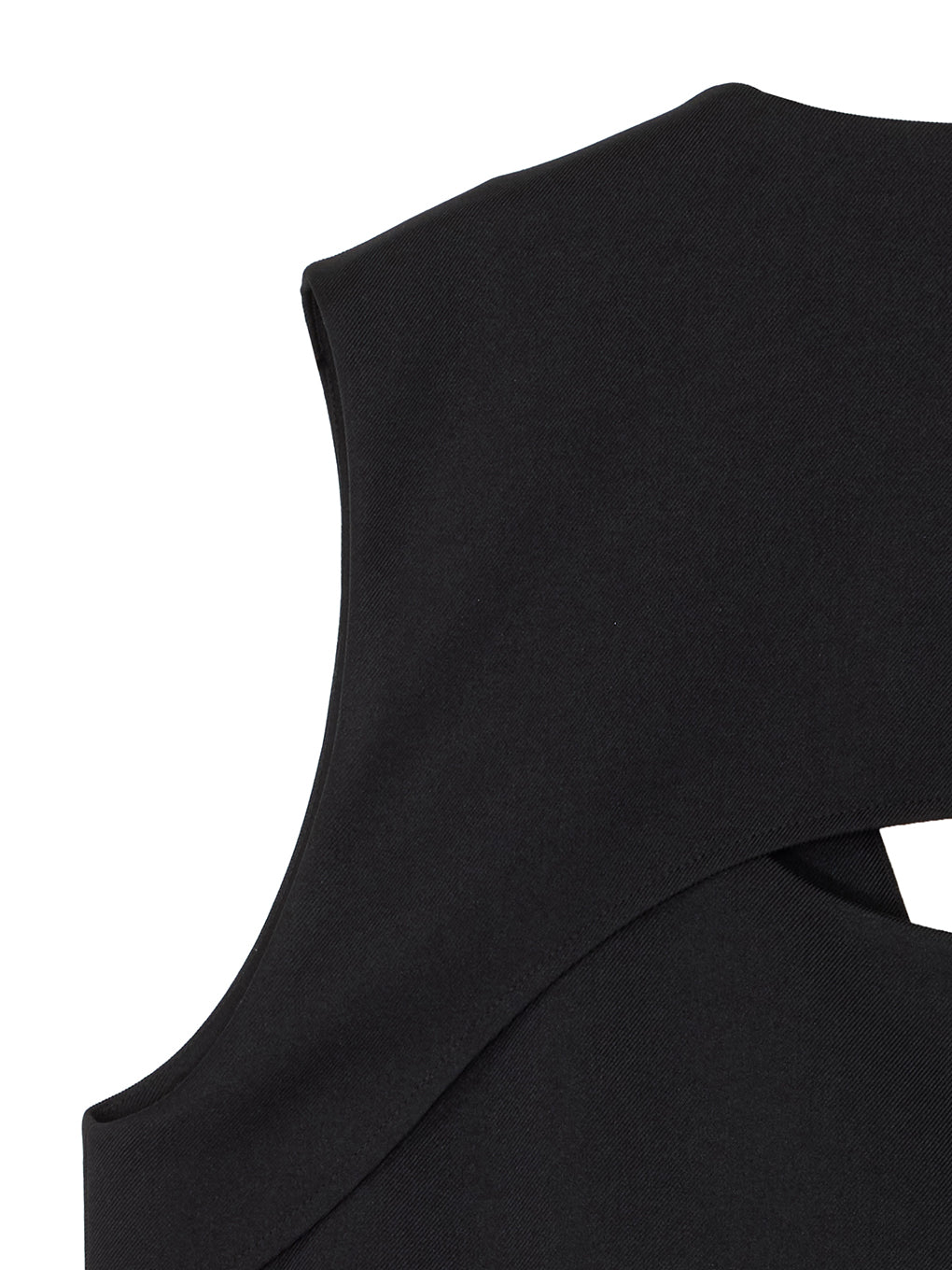 DOUBLE LAYER LIKE CURVE VEST