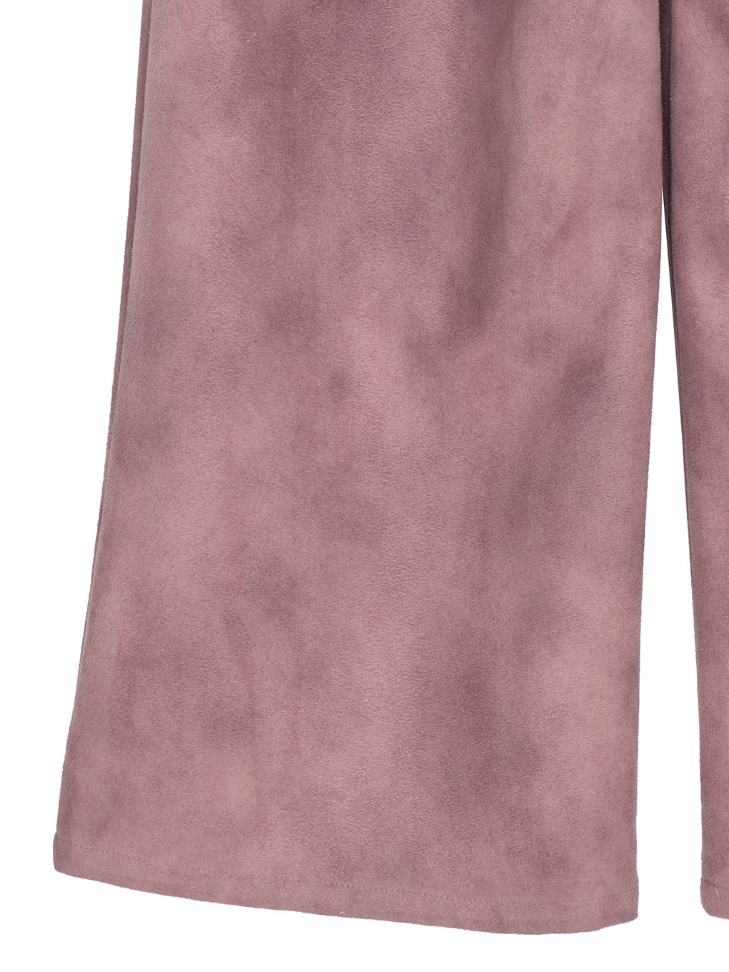 SYNTHETIC SUEDE EMBROIDERY PANTS