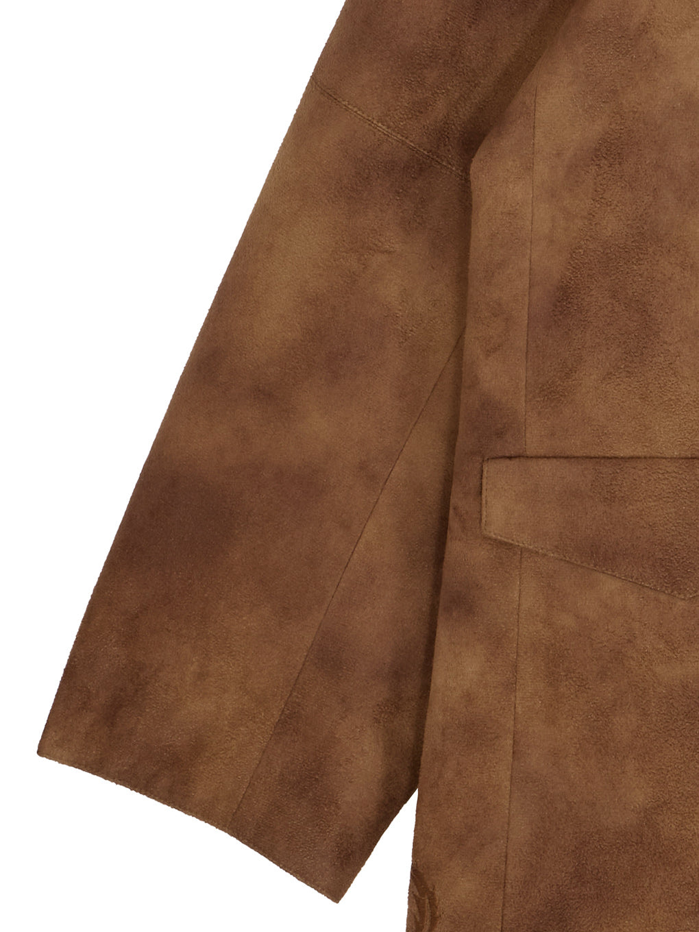 SYNTHETIC SUEDE EMBROIDERY JACKET