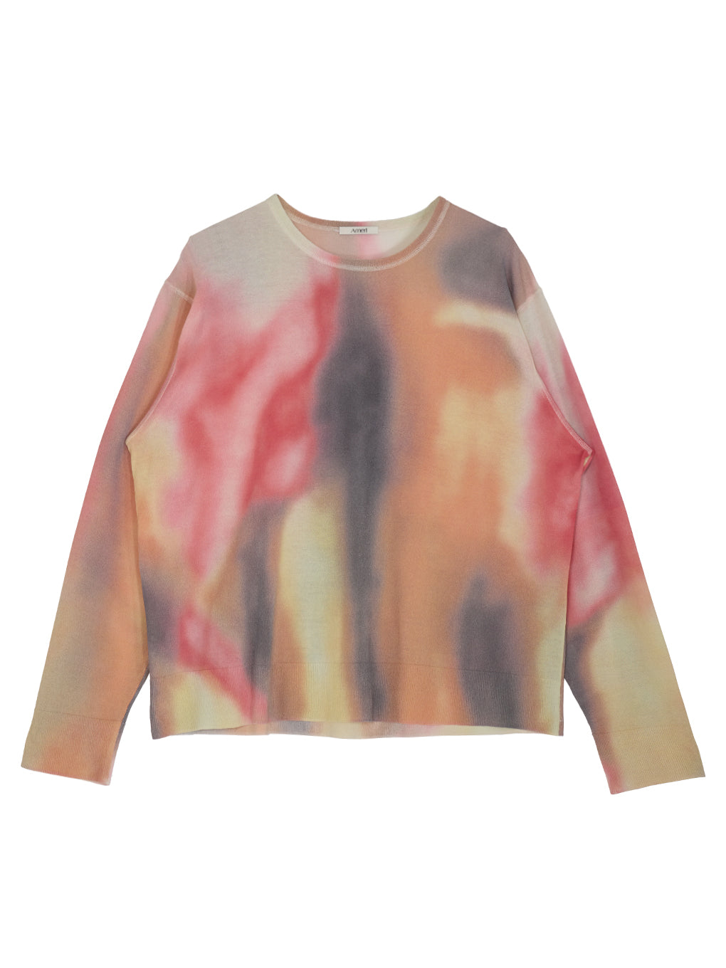 DULL GRADATION PRINT KNIT TOP
