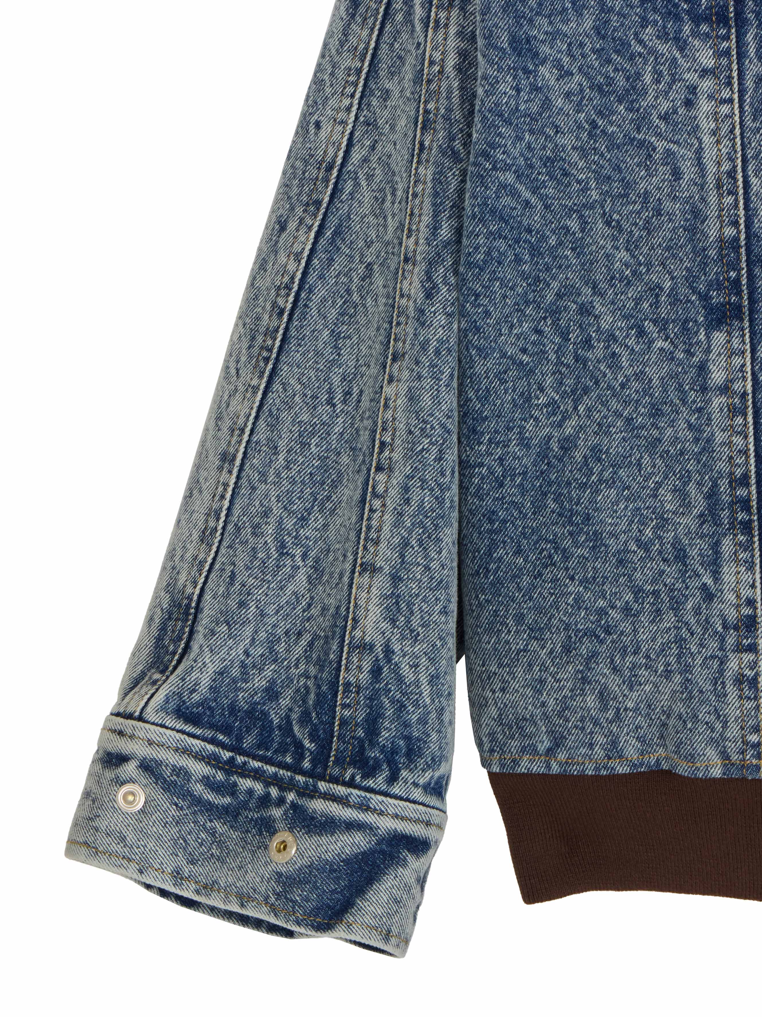 RIB MIX DENIM BLOUSON
