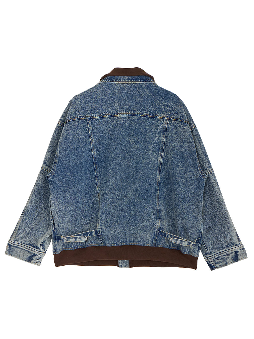 RIB MIX DENIM BLOUSON