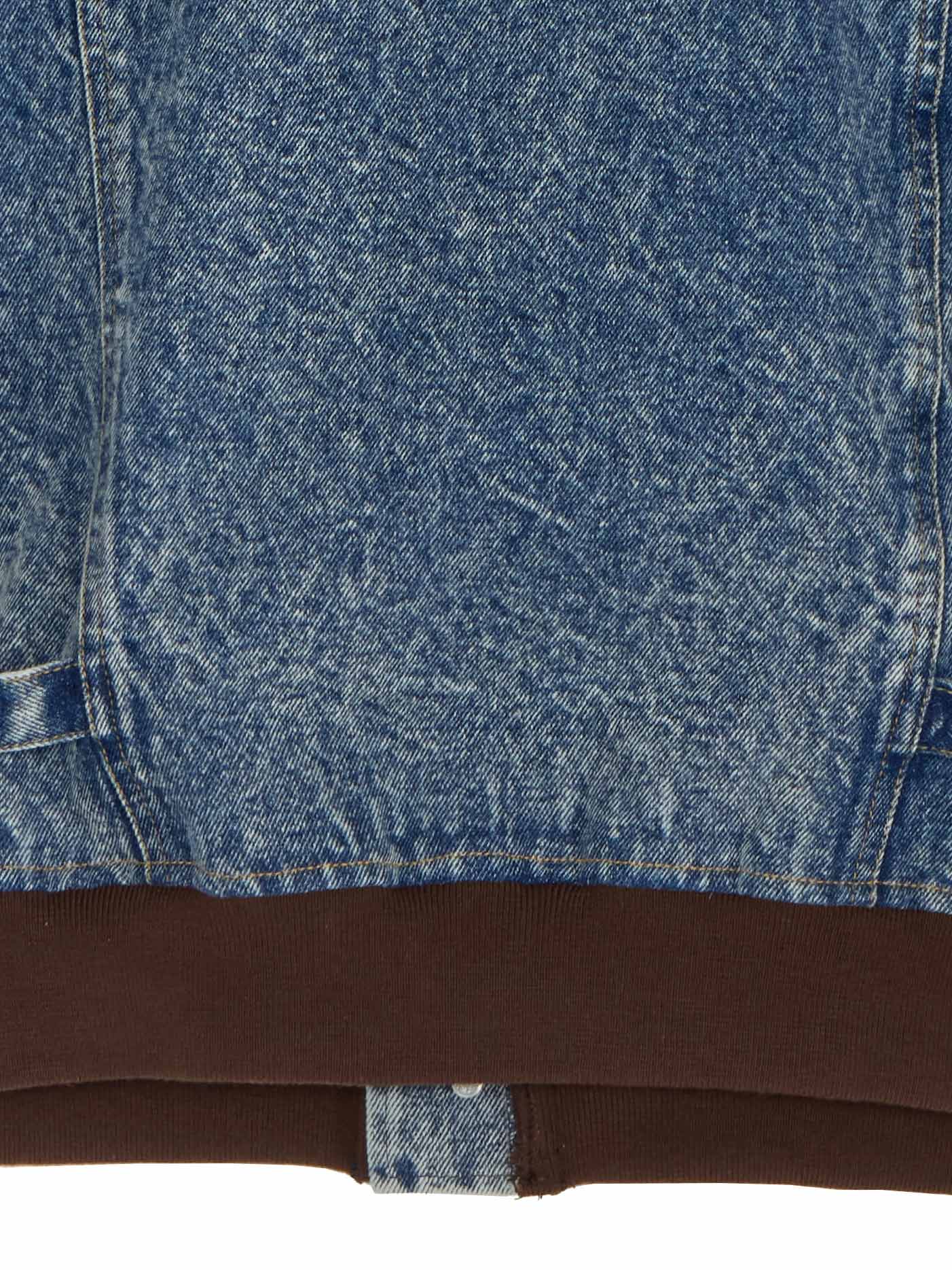 RIB MIX DENIM BLOUSON