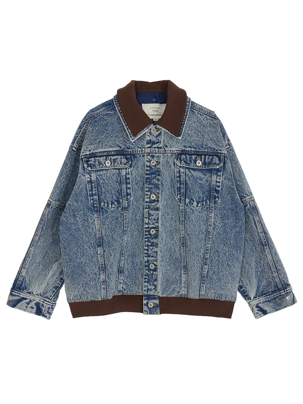 RIB MIX DENIM BLOUSON