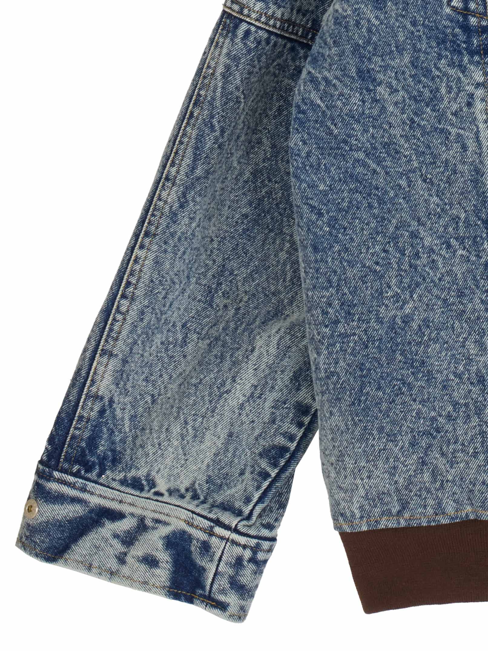RIB MIX DENIM BLOUSON