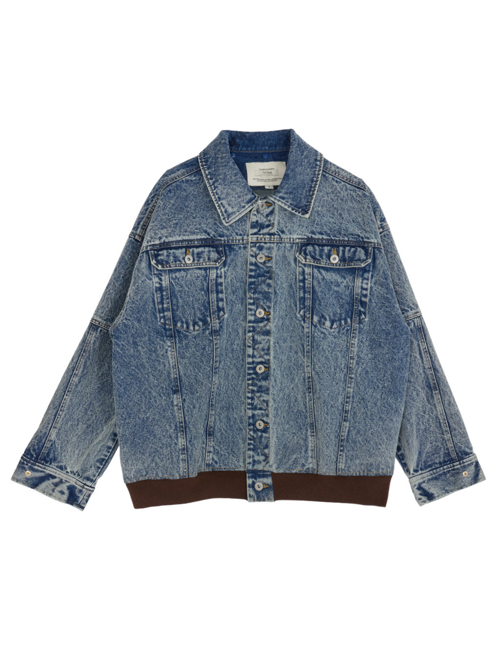 RIB MIX DENIM BLOUSON