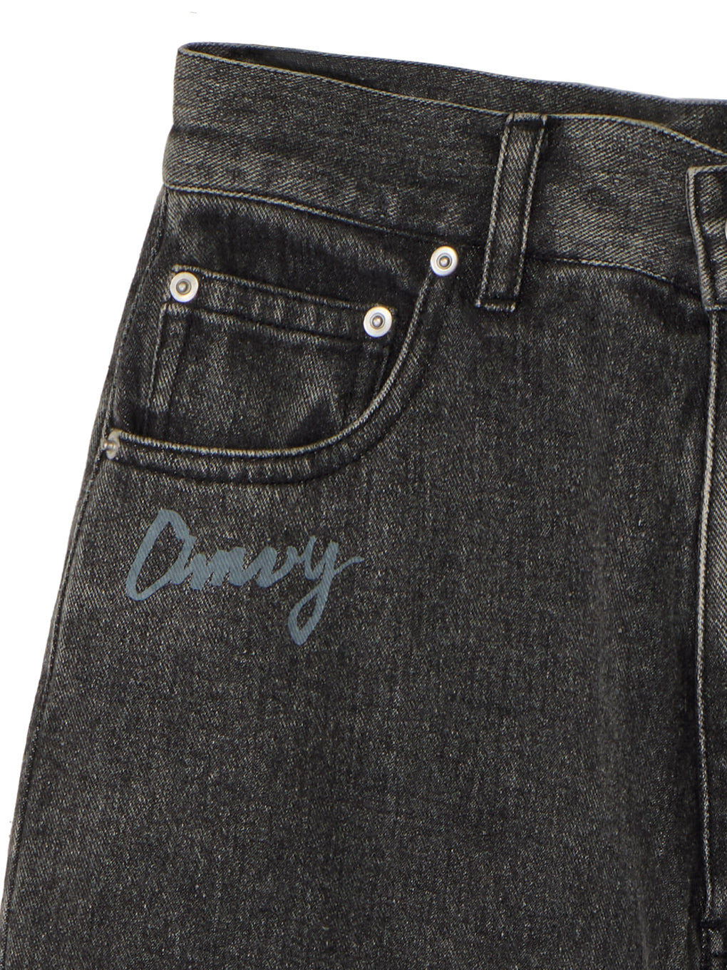 PAINT MOTIF PRINT DENIM PANTS