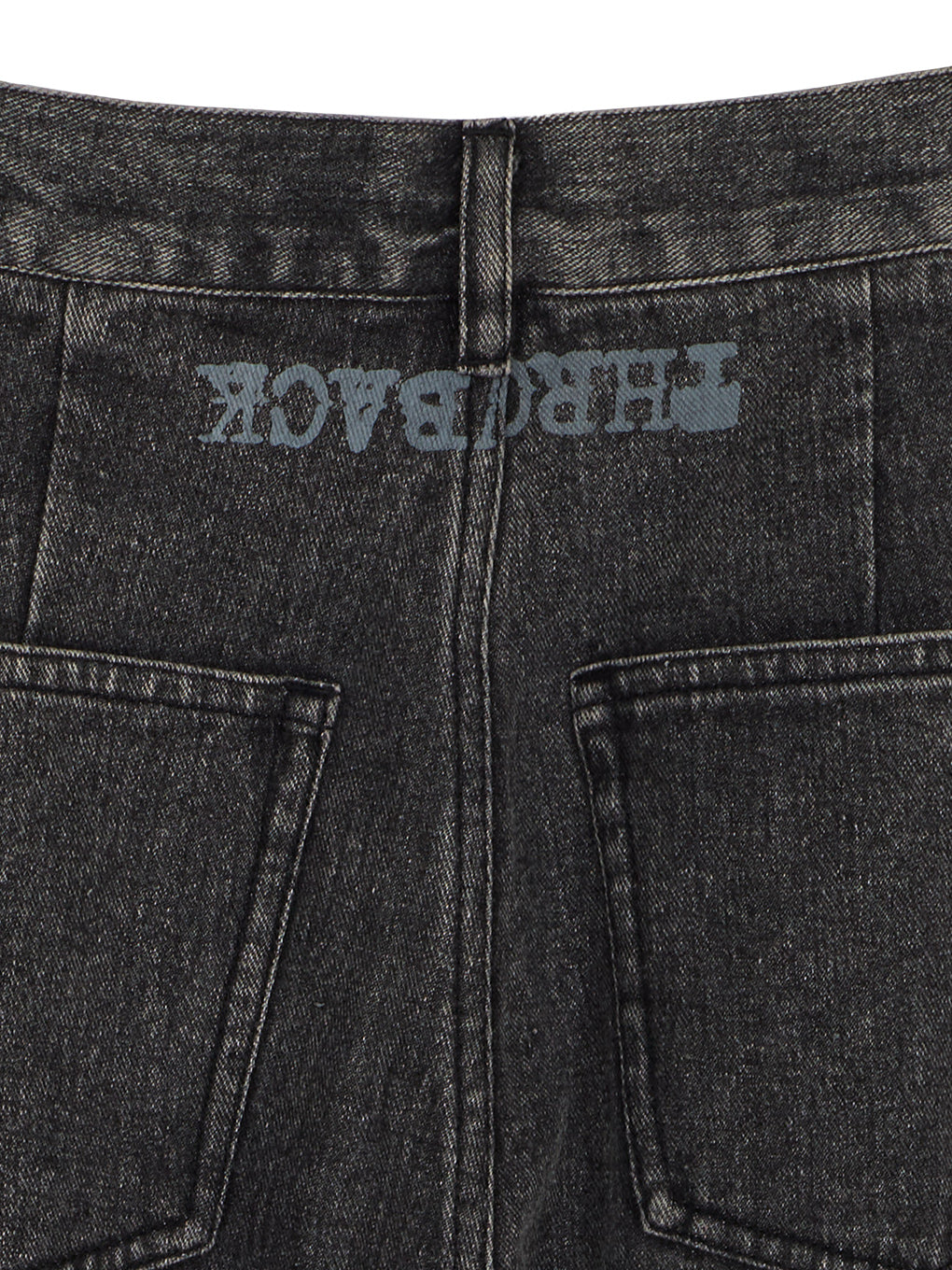 PAINT MOTIF PRINT DENIM PANTS